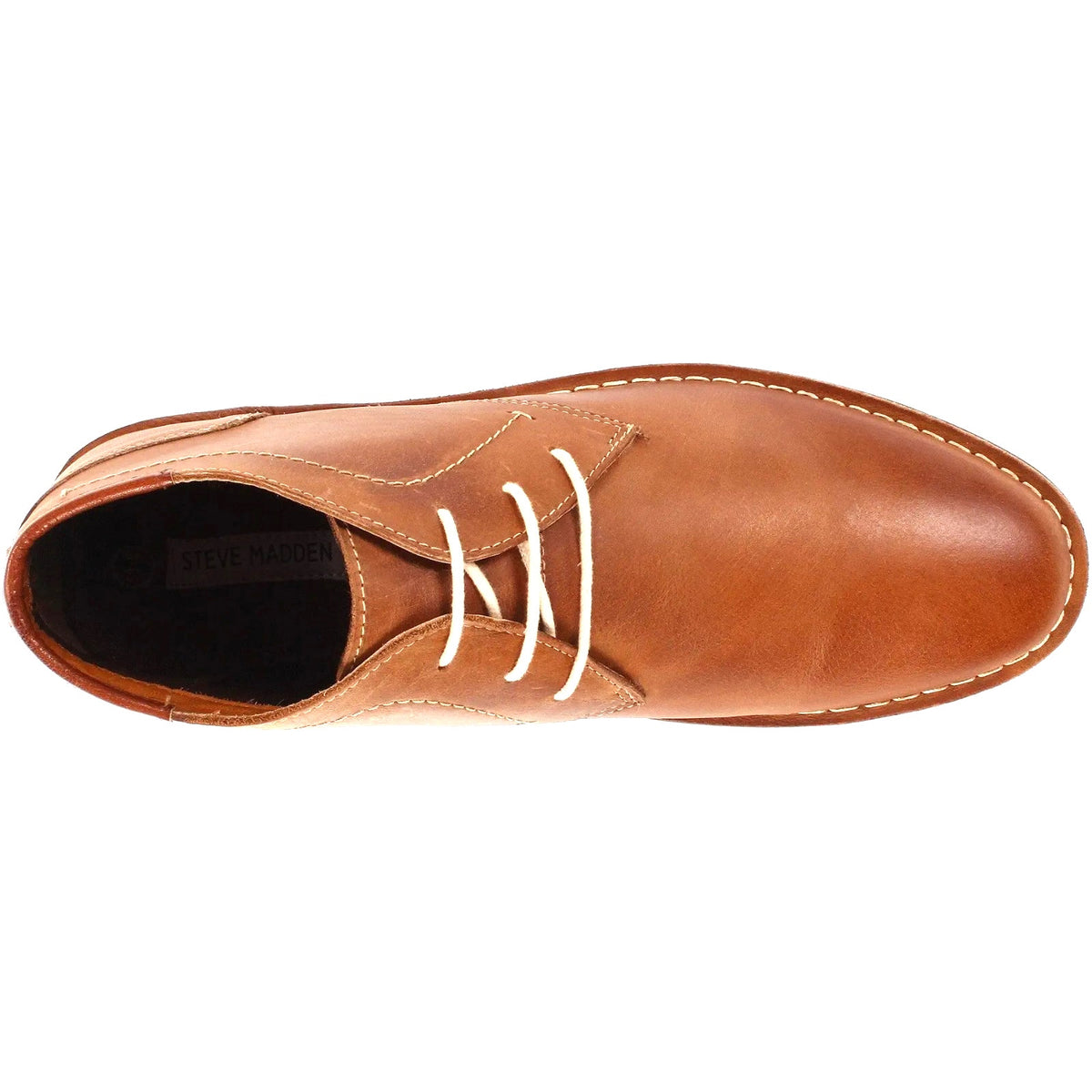 NWB Steve Madden Hestonn Men's Chukka Shoe Lace Up Brown/ Tan Leather size 9.5