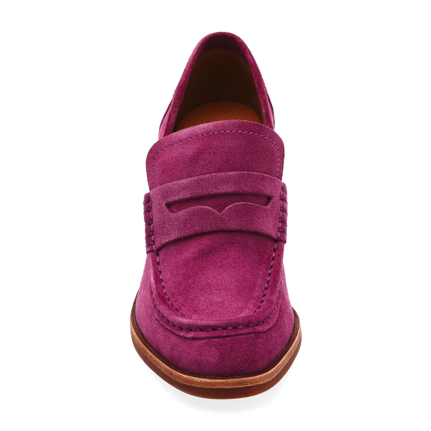 Kork-Ease Women's Modeste Suede Leather Heeled Penny Loafer Purple 9.5M US Kork Ease
