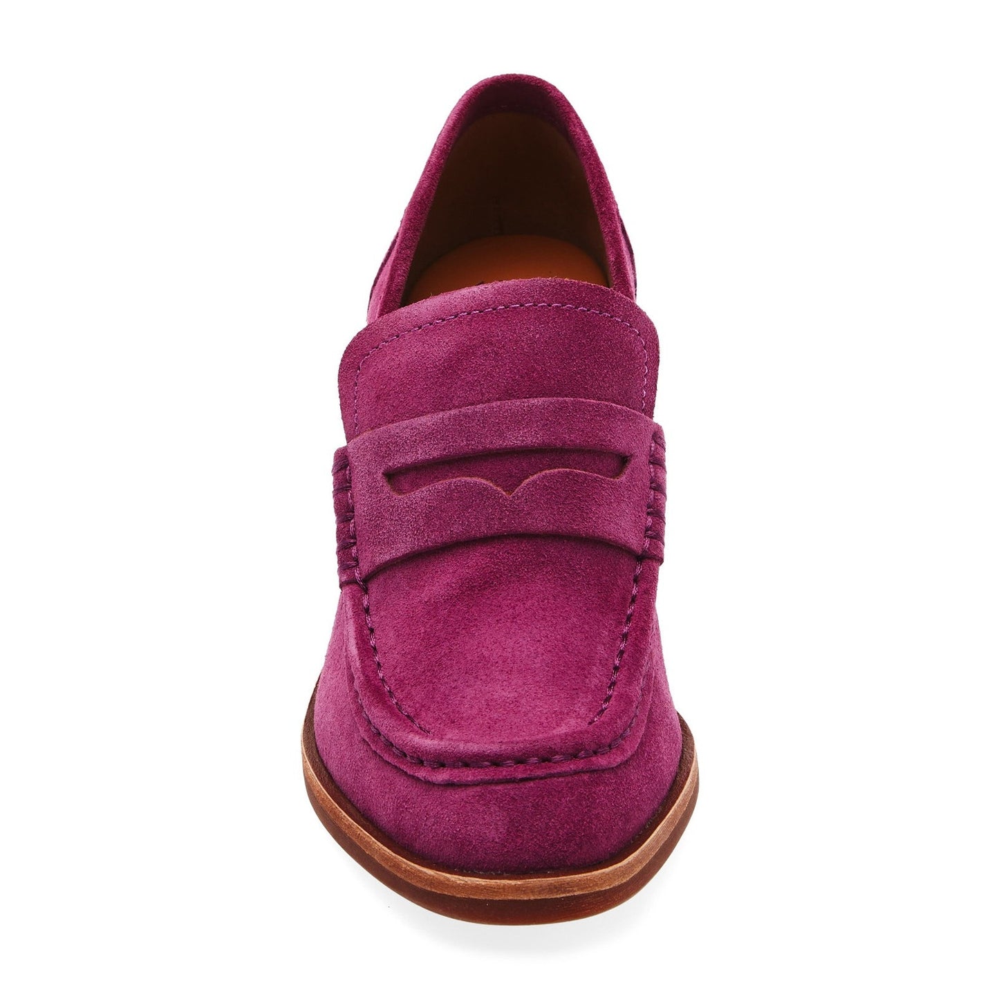 Kork-Ease Women's Modeste Suede Leather Heeled Penny Loafer Purple 9.5M US