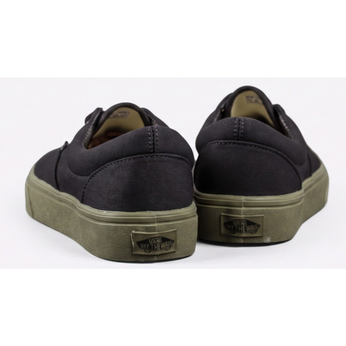 Vans Era Black Olive Green Canvas Sneakers Mens 10.5 / Women 12