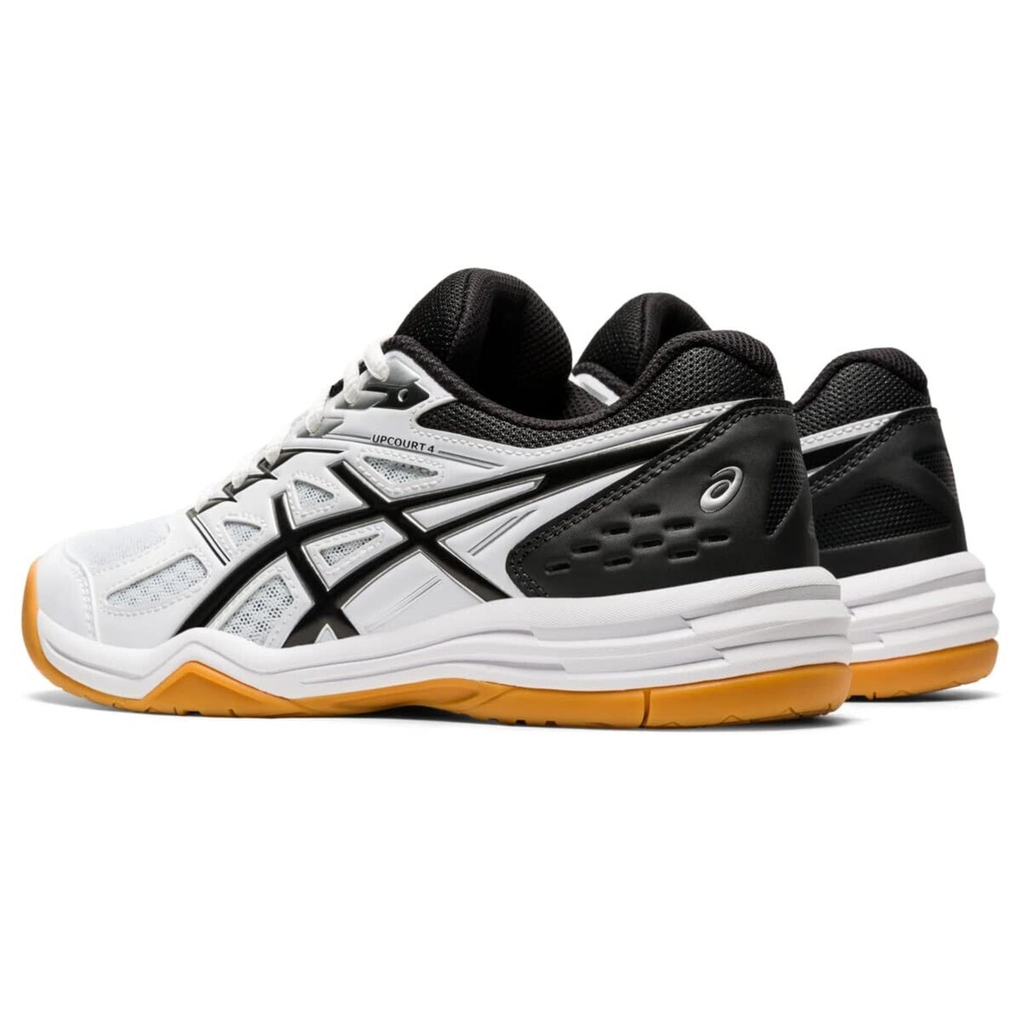 ASICS Women's Upcourt 4 Volleyball Shoes, White/Black US 9.5