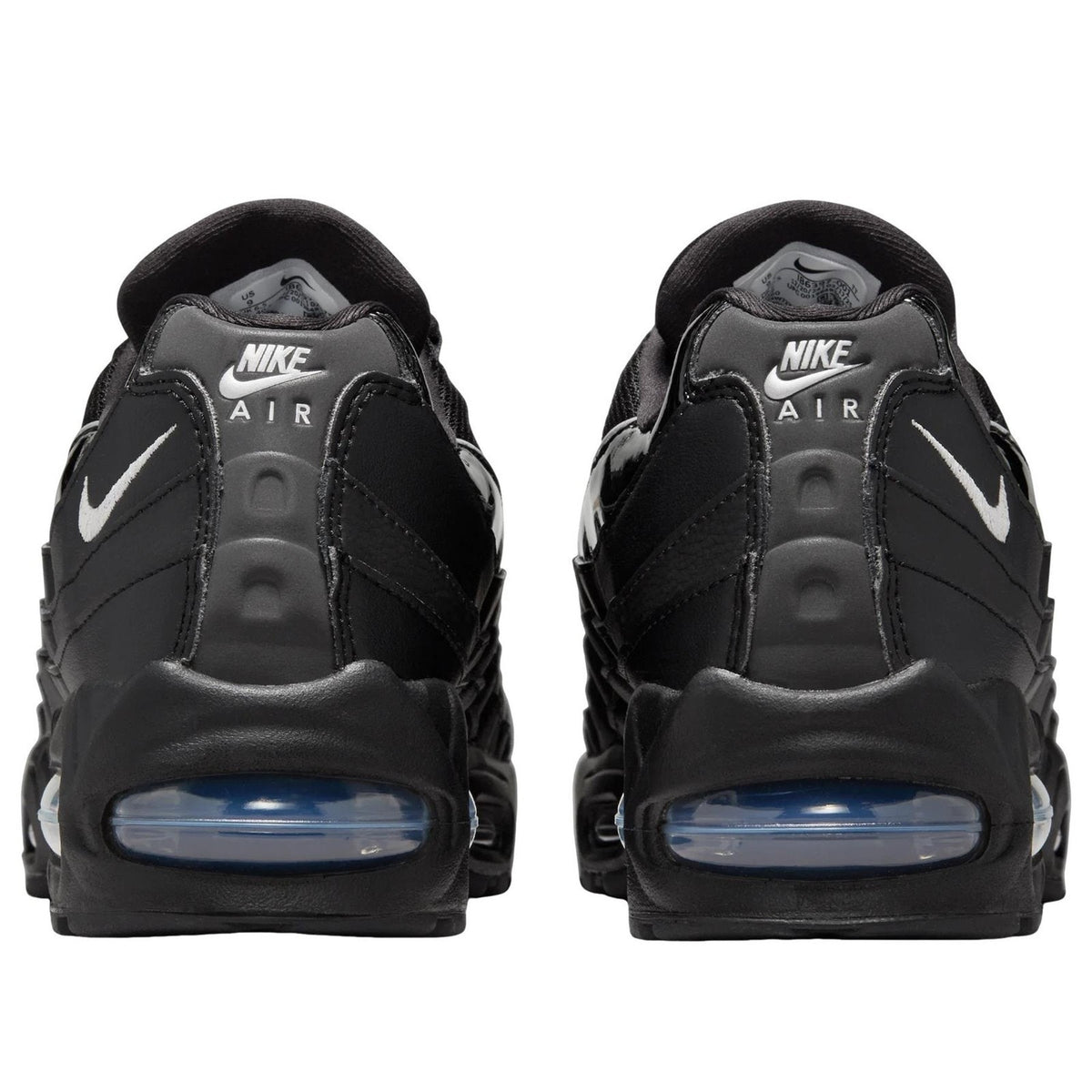 Nike Air Max 95 Big Bubble Triple Black Casual Running Sneaker Men 8 / Women 9.5