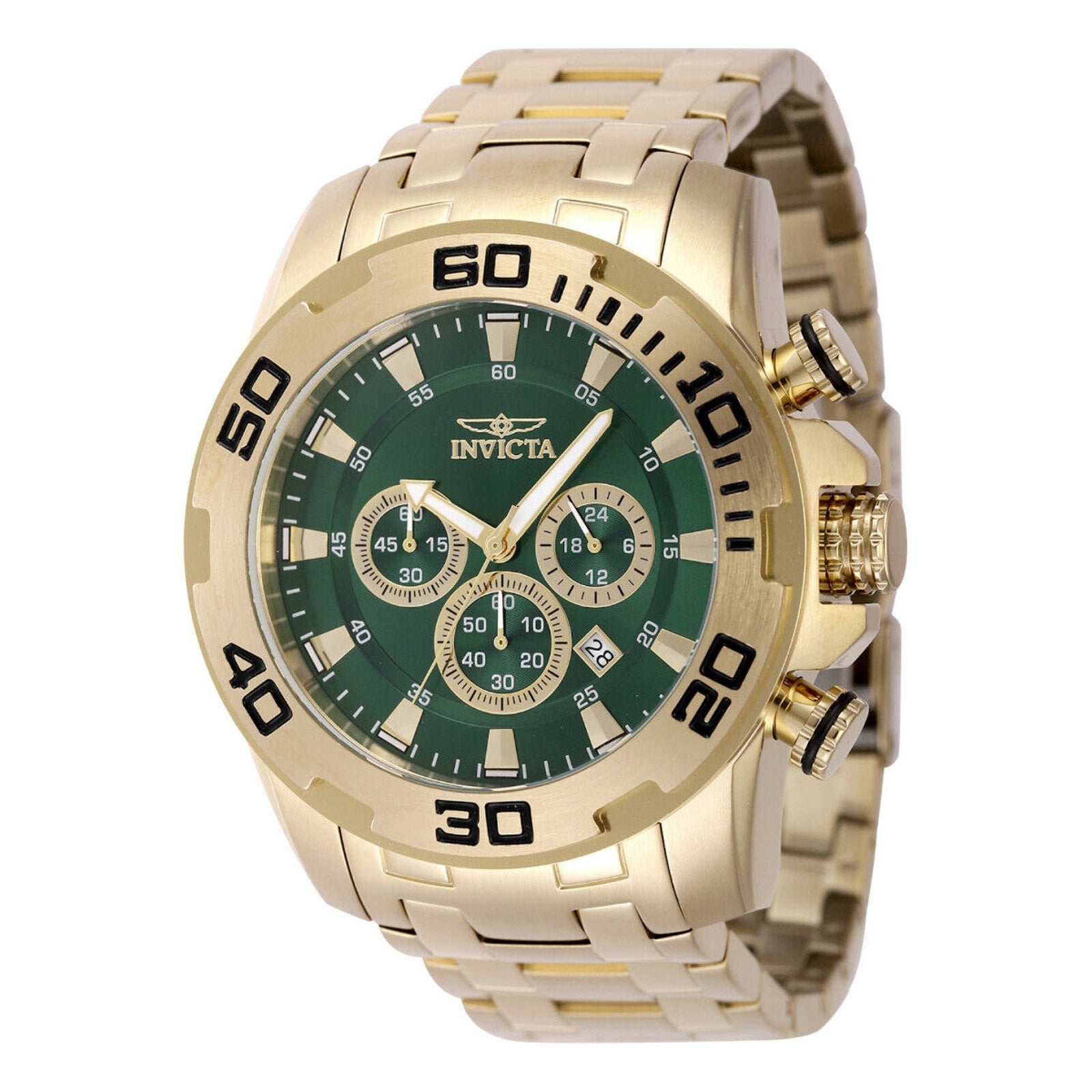 Invicta Pro Diver Men's Watch Gold Tone - 50mm, Gold NEW Invicta