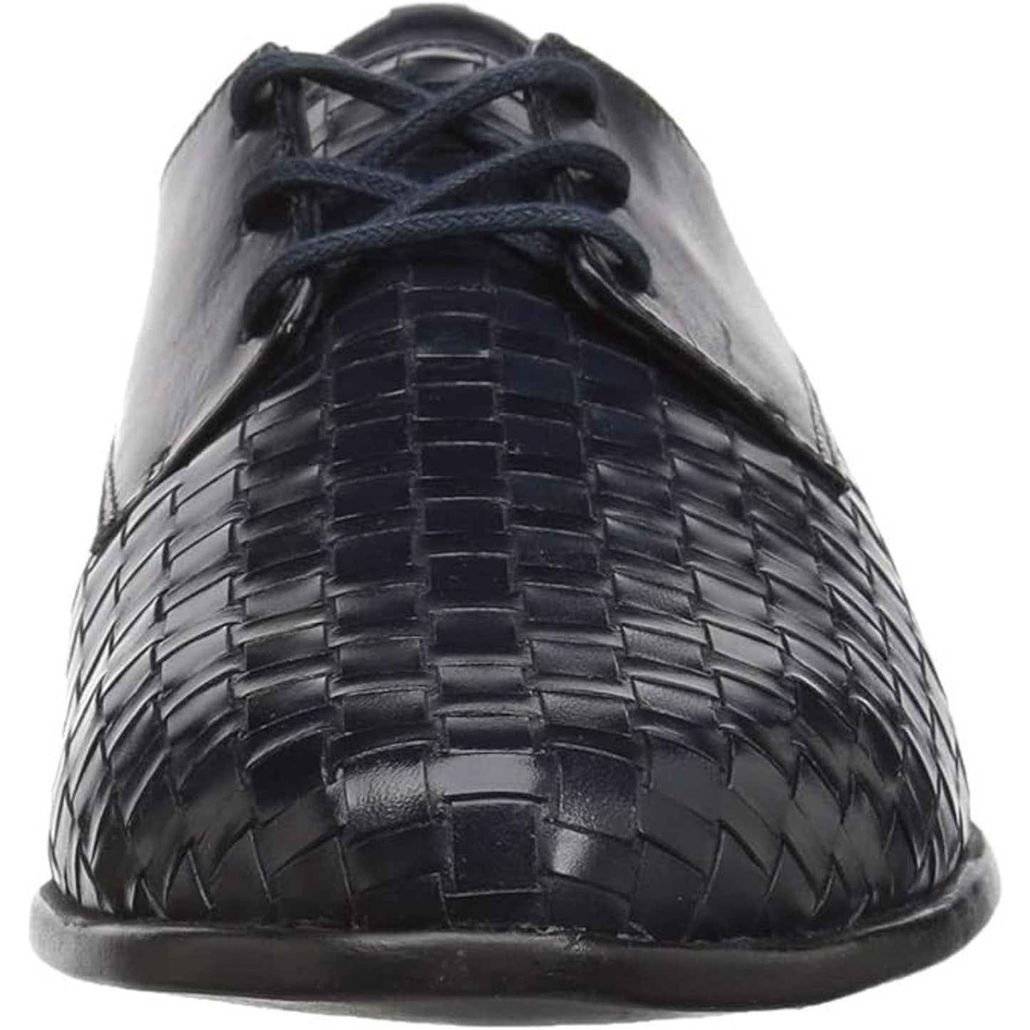 Trotters Womens Dress Shoe Lizzie Herringbone Oxford 8.5 M Loafer Black