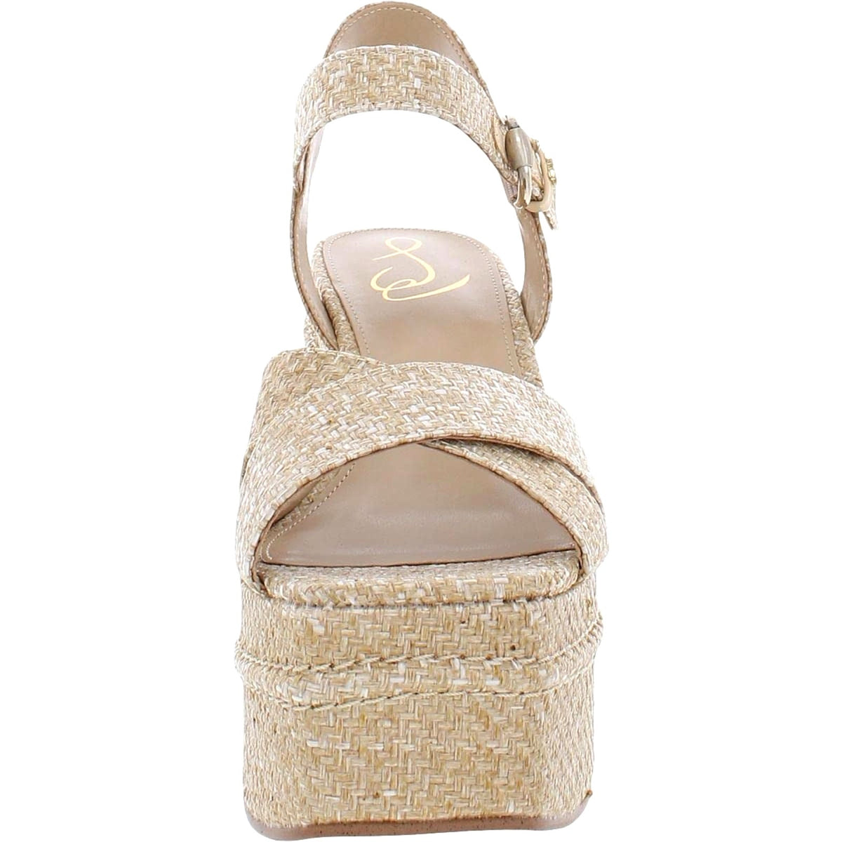 Sam Edelman Trianna Women's Platform Heel Sandal beige Size 8.5