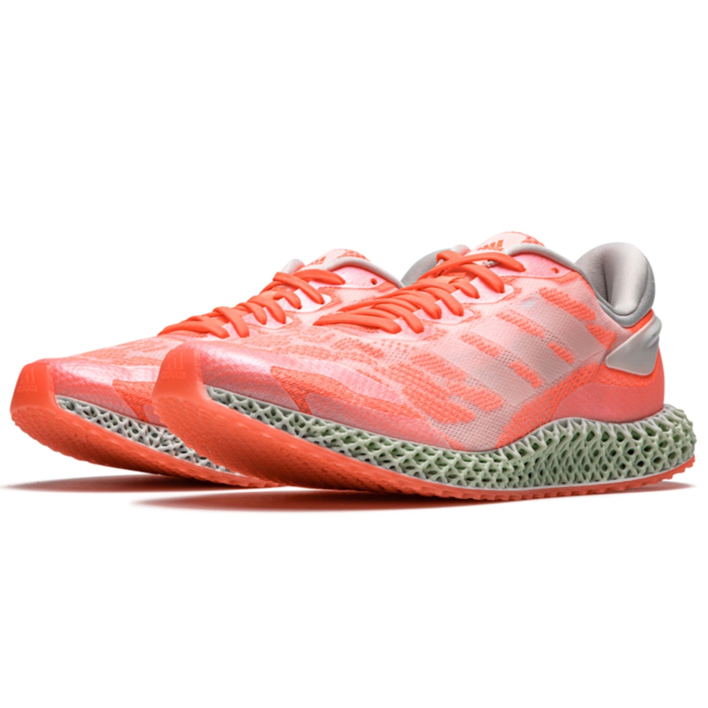 ADIDAS 4D RUN 1.0 FW6838 MEN'S RUNNING SHOE SIZE 12 Cloud White / Coral