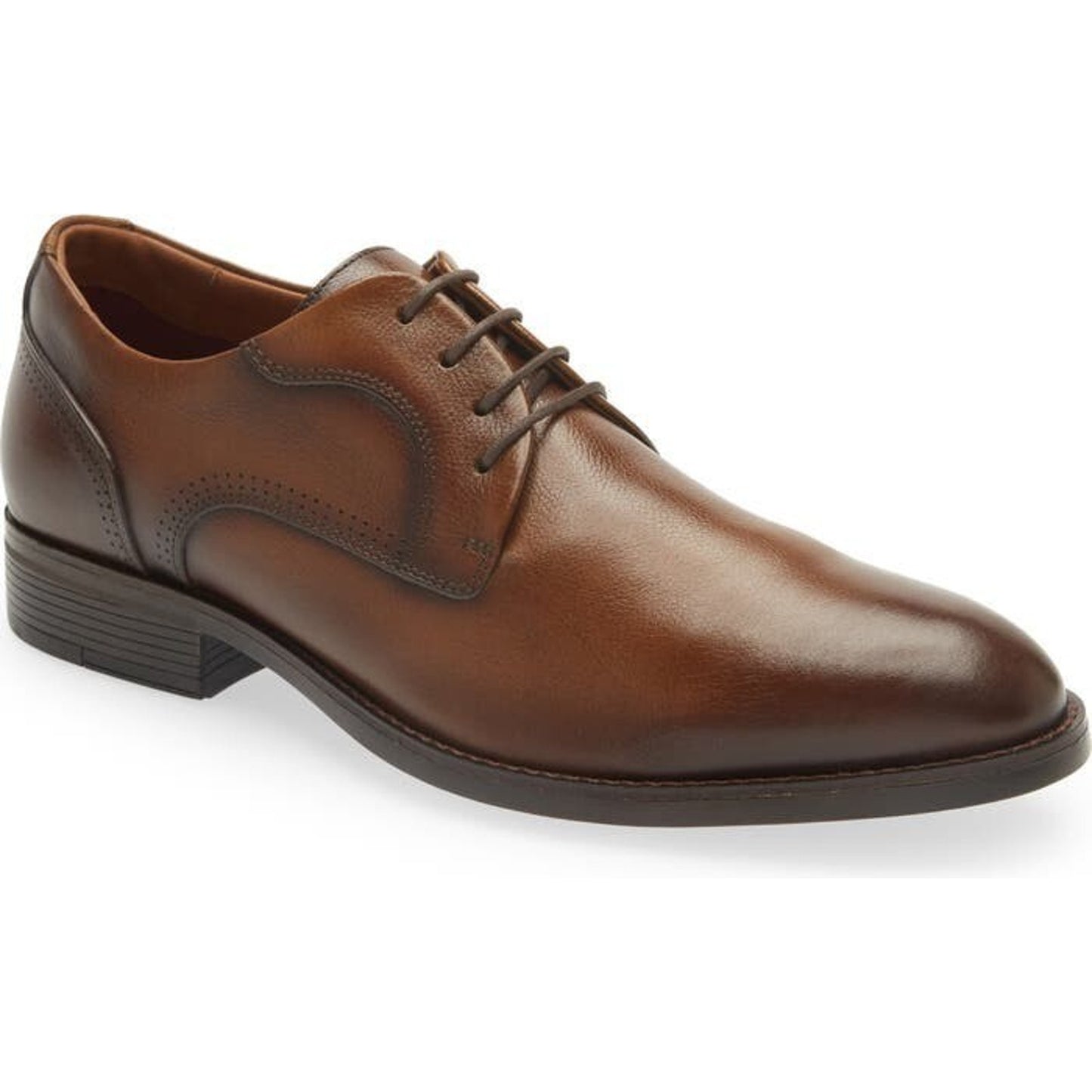 Johnston & Murphy Hawthorn Plain Toe Oxford Tan Leather Men's Size 12 M