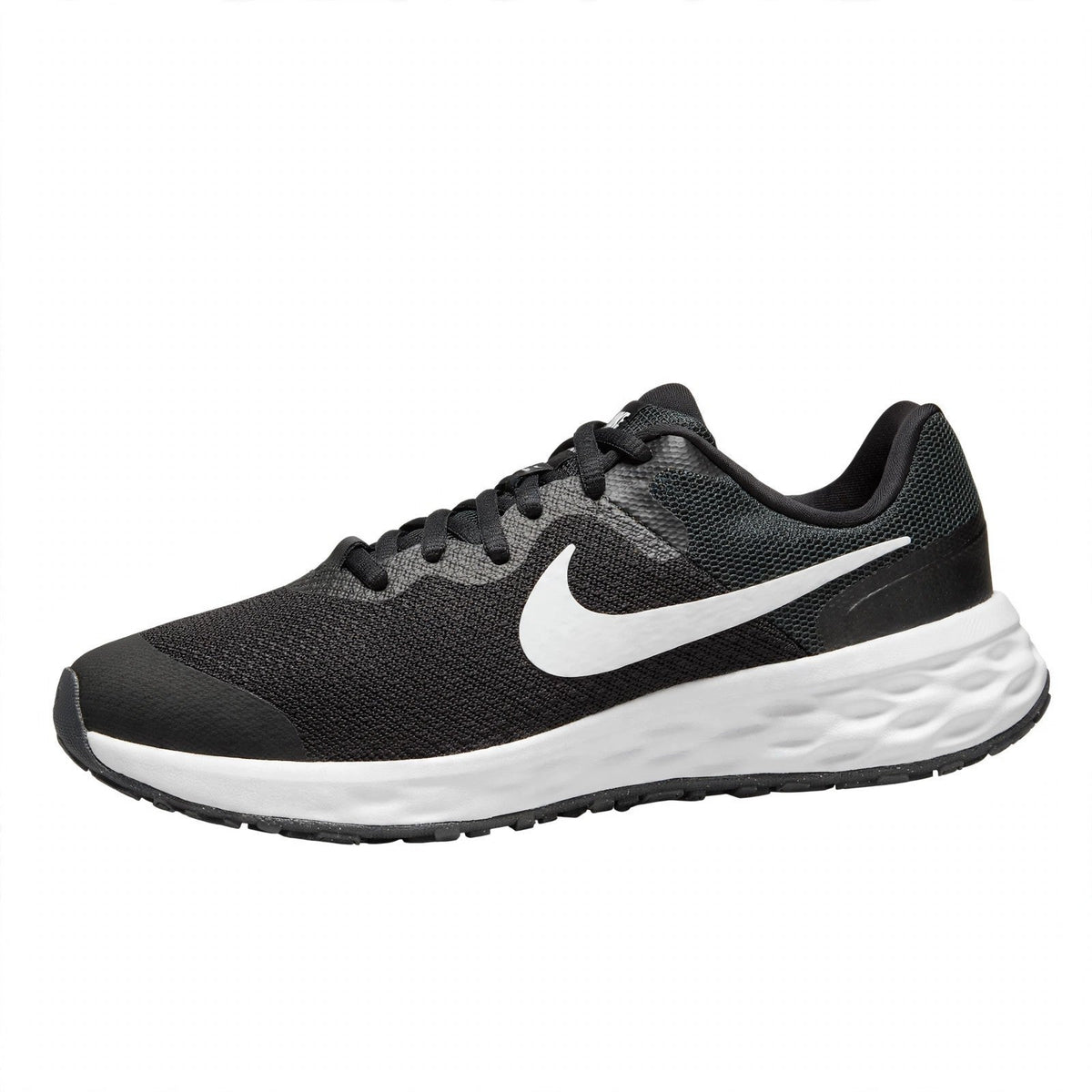 Nike Revolution 6 NN GS Black White Running Shoe Youth 5Y New