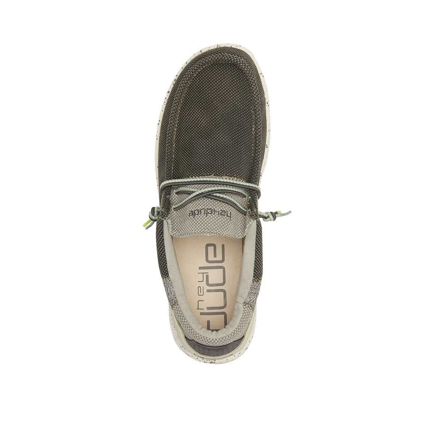 Heydude Wally Hawk Wool Casual slip on Shoes Green SIZE 8 M