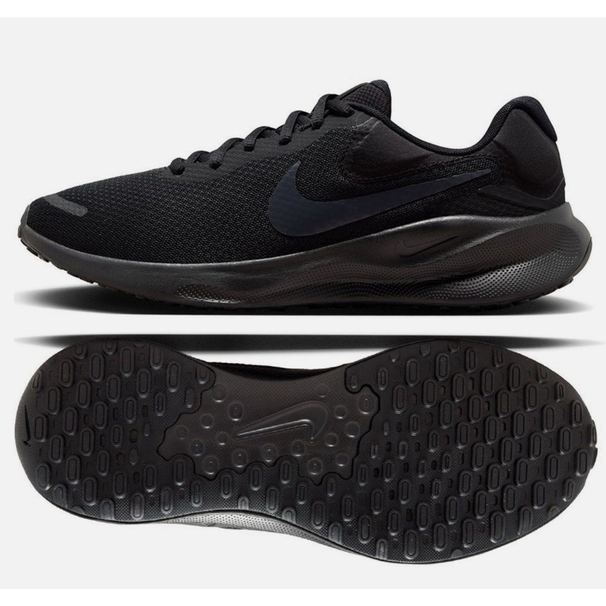 Nike Revolution 7 Men's Road Running Shoes Color: Black/Off Noir Size 12