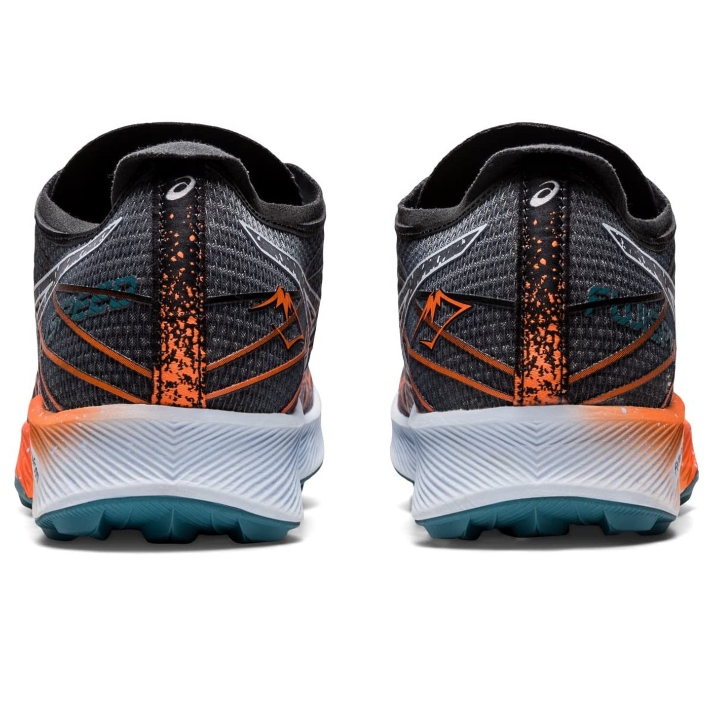 ASICS Fuji Speed Womens Running Shoes in Black /Nova Orange Size 11 B