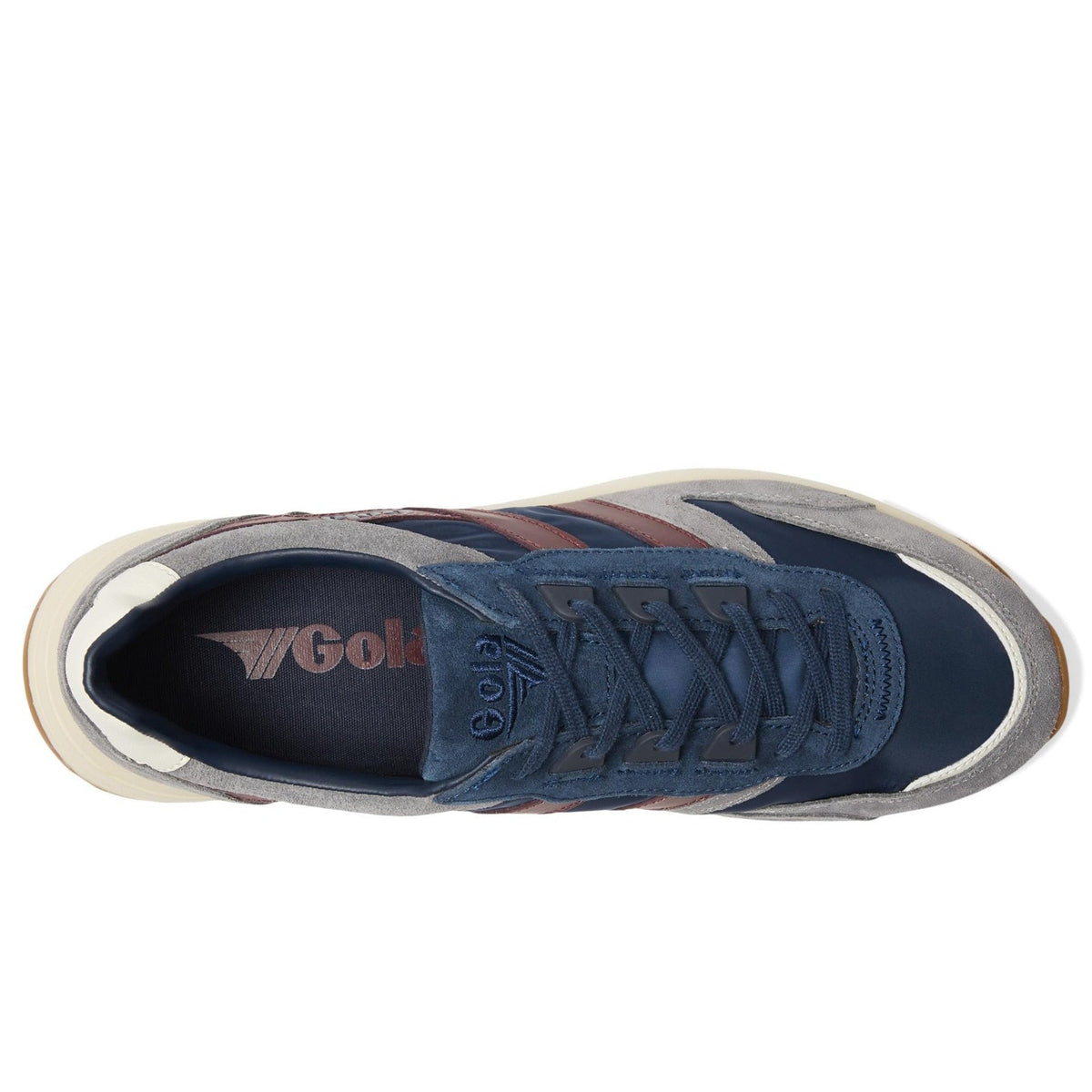 Gola Chicago Men's Sneakers Navy/Ash/Burgundy Suede Size 11