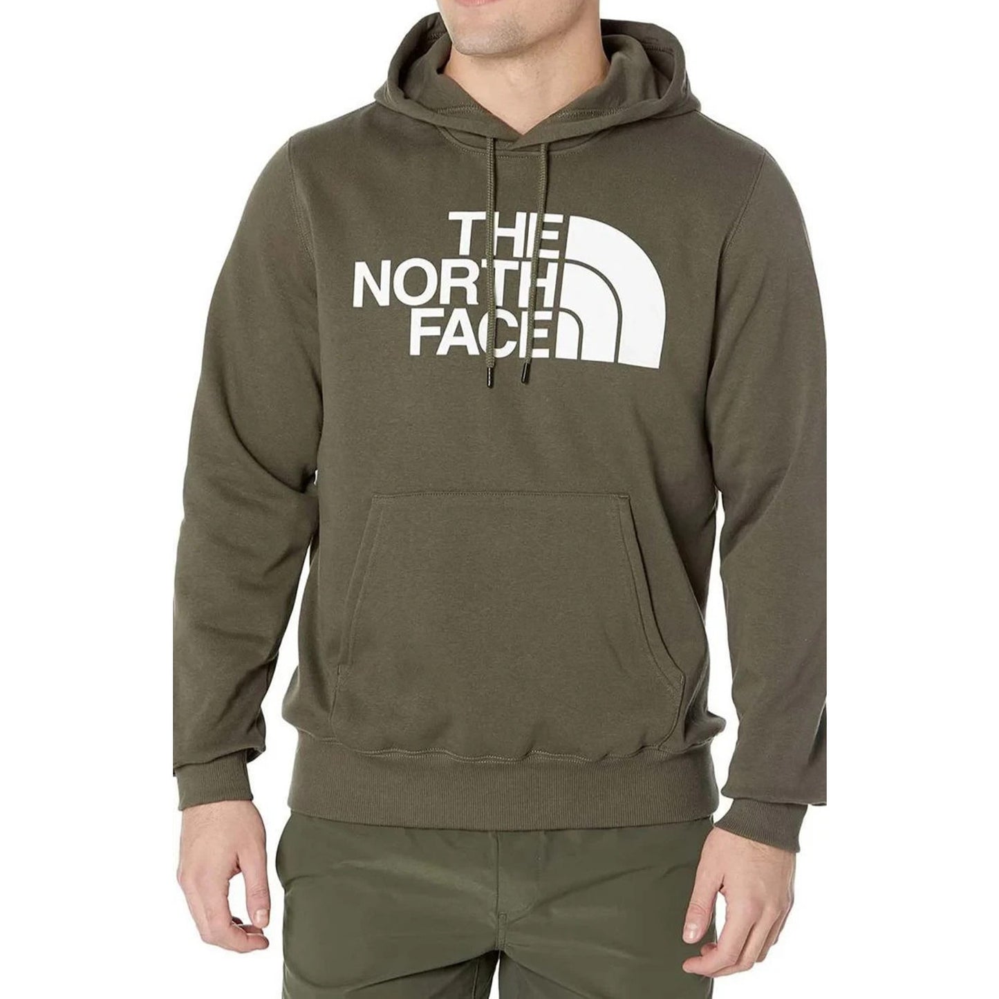 The North Face Men's Half Dome Classic Pullover Hoodie New Taupe Green Size XS