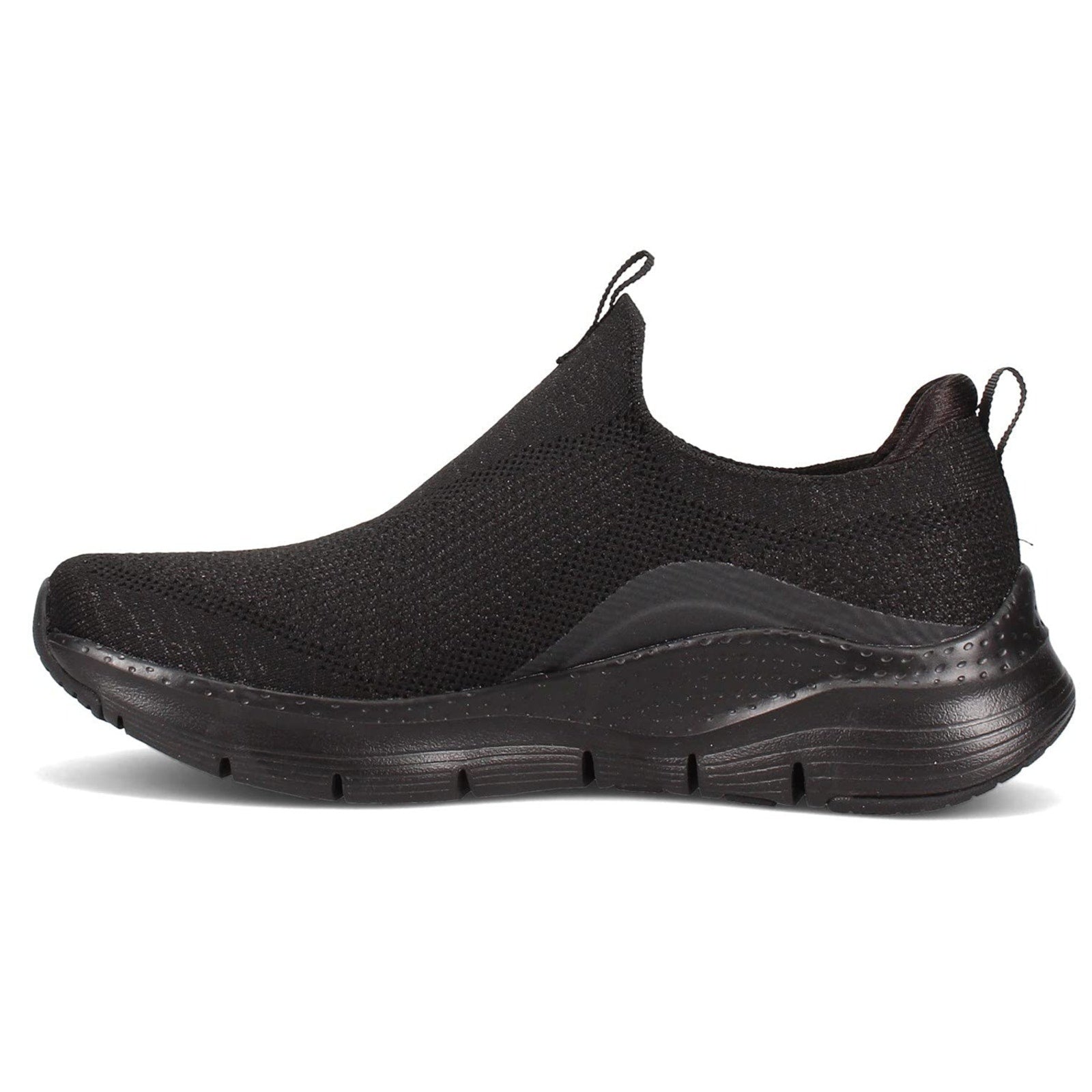 Skechers Women's Slip-on Arch Fit Keep It Up Sneaker Shoes Black Size 9 US SKECHERS