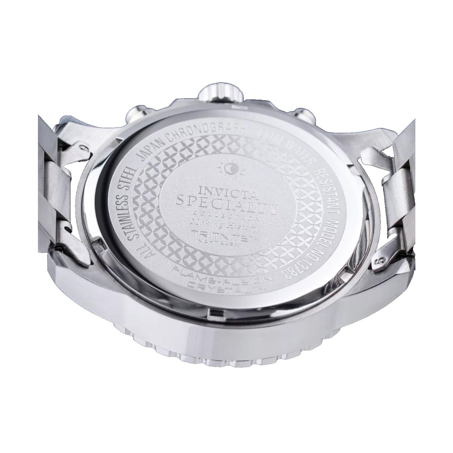 Invicta Specialty Men’s Chronograph Quartz Watch 45mm Stainless Steel Black Dial