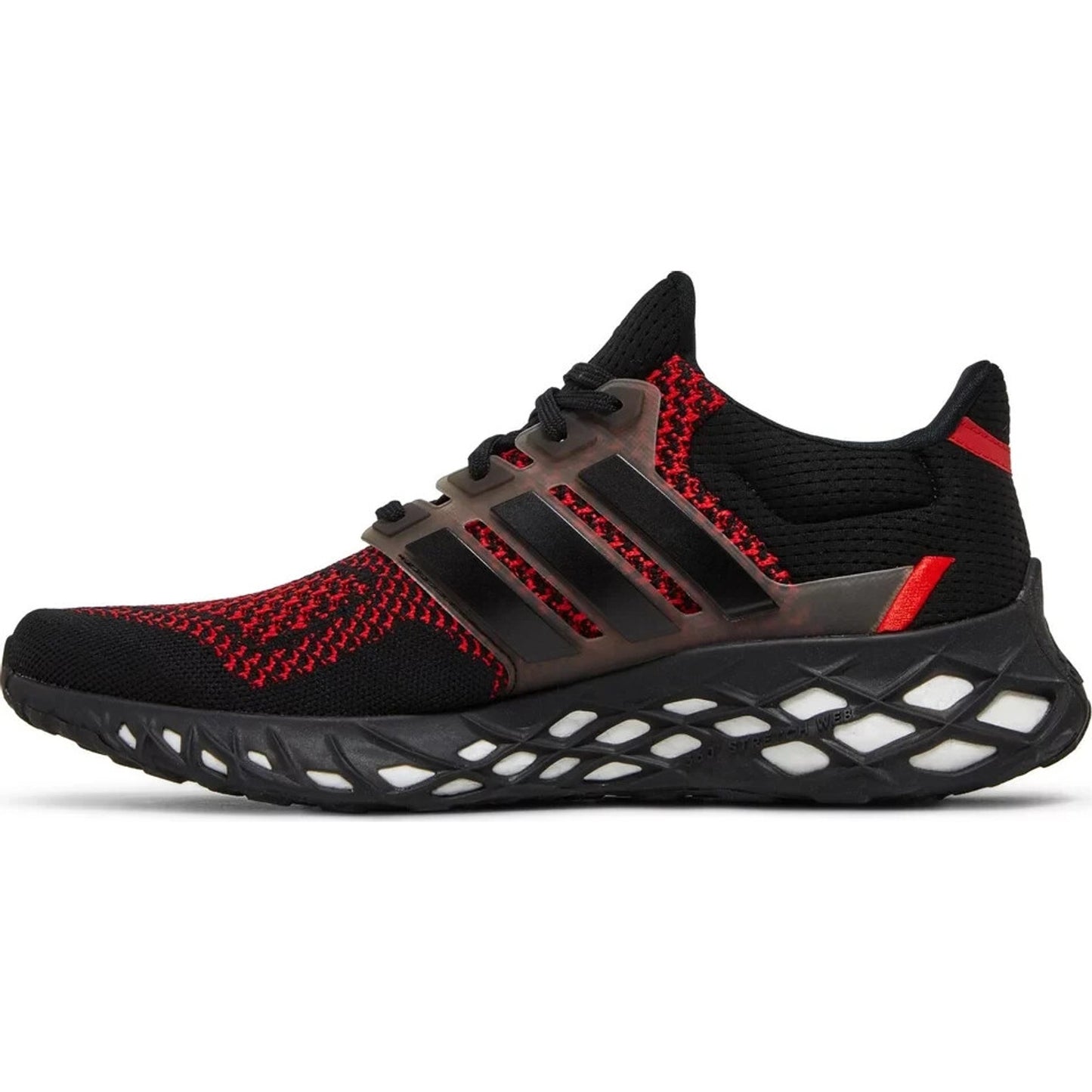 Adidas Ultraboost Web Alphaskin Black/Black/Vivid Red Men's 8 , Women's 9 M