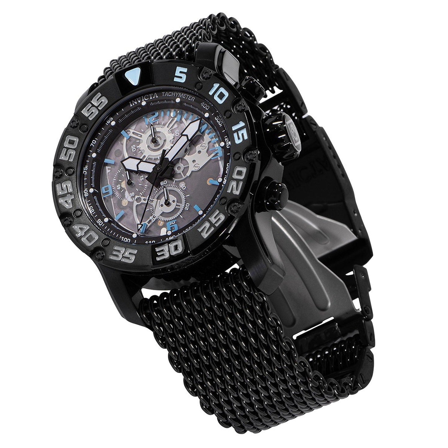 Invicta Racing JM Limited Edition Men’s 48mm Black Blue Stainless Steel Watch Invicta