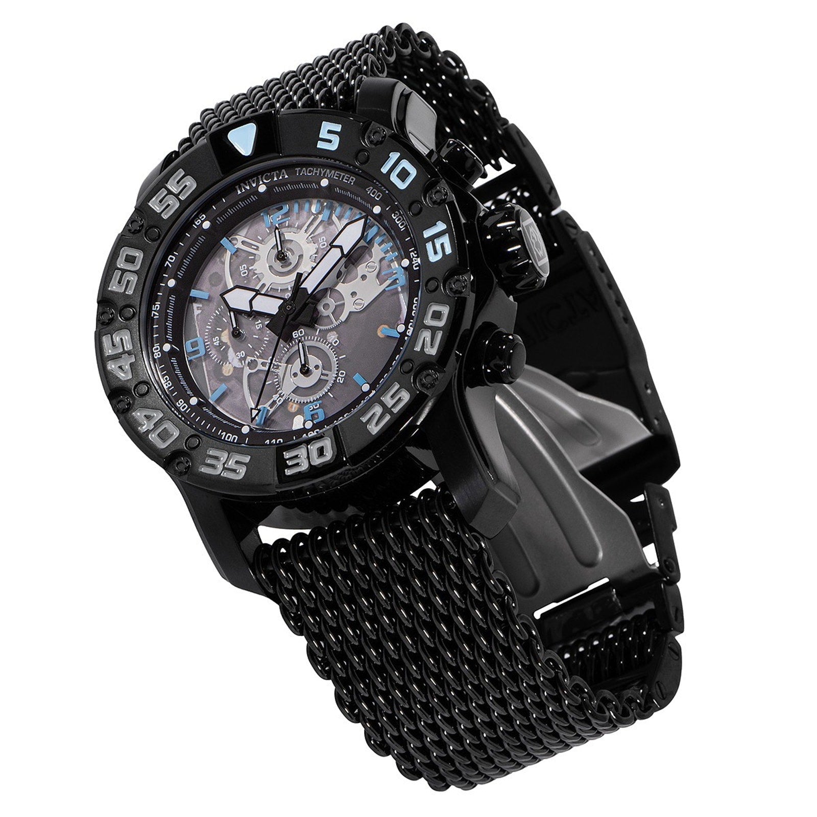 Invicta Racing JM Limited Edition Men’s 48mm Black Blue Stainless Steel Watch Invicta