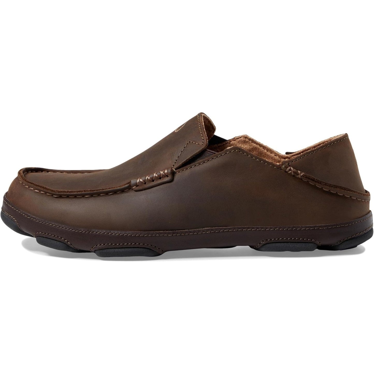 OluKai Men's Moloa Slip-On Shoes Dark Wood/Dark Java - 10128-6348, Size 9 M