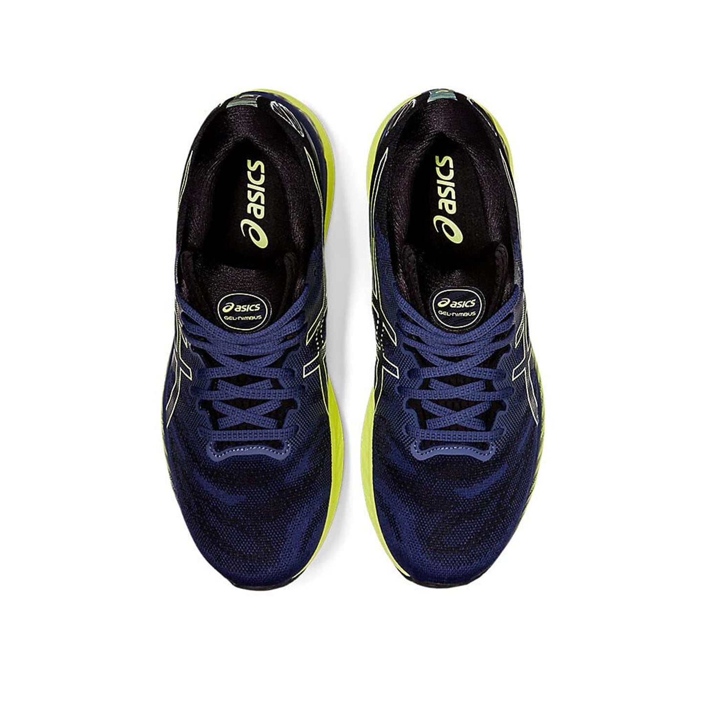 ASICS Men Gel Nimbus 23 Running Shoes Thunder Blue/Glow Yellow 7 B