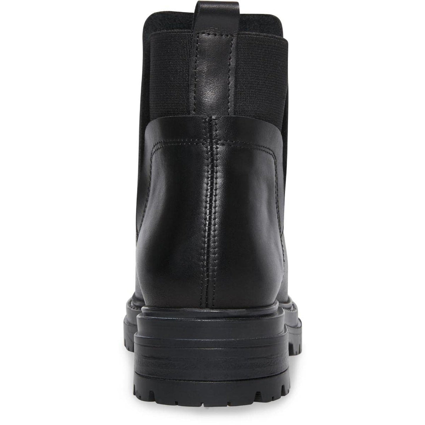 Steve Madden Moira Chelsea Boots Black Leather Lug Sole Women’s Size 7.5 Steve Madden