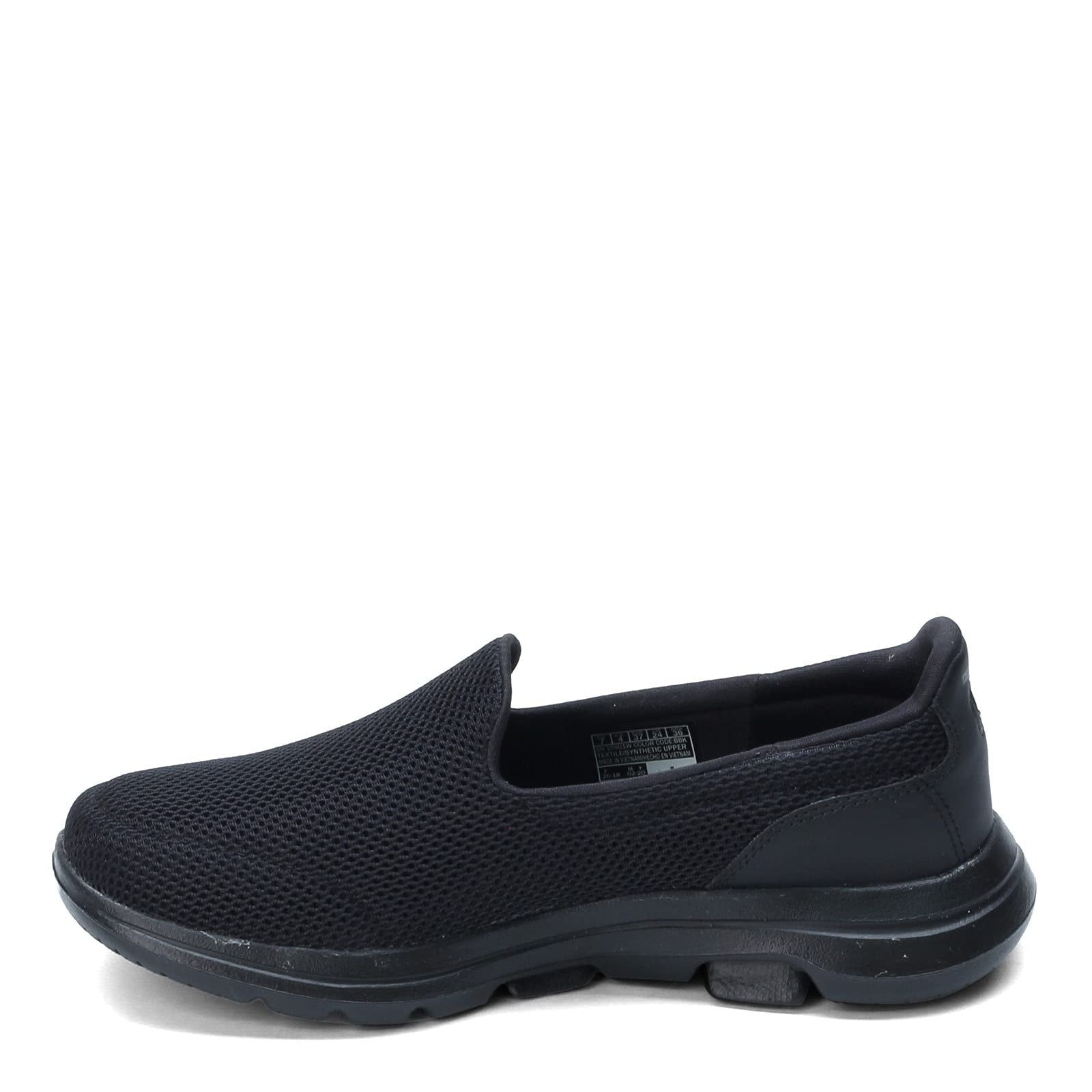 Skechers Go Walk 5 Women's Slip On Shoes, Black & White Size 7 SKECHERS