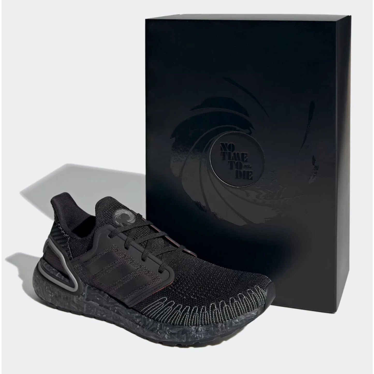 adidas UltraBoost 20 X James Bond Core Black / Iron Metallic Size 8 US