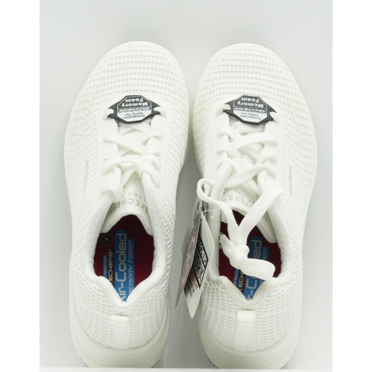 Skechers Womans Uno SR Composite Toe Safety Work Shoes White Size 8 M UK 5