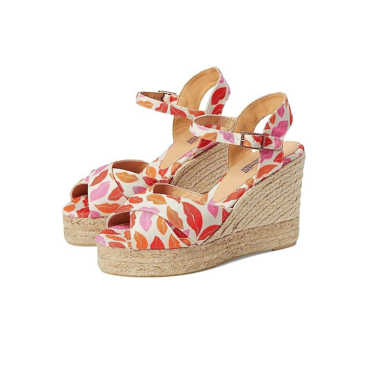 CASTANER Diane Von Furstenberg Blaudell Rosa Wedge Espadrille Size 8 M