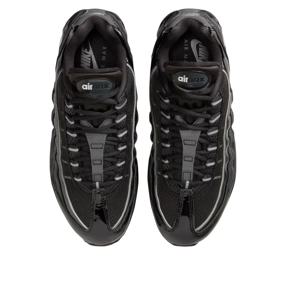 Nike Air Max 95 Big Bubble Triple Black Casual Running Sneaker Men 8 / Women 9.5
