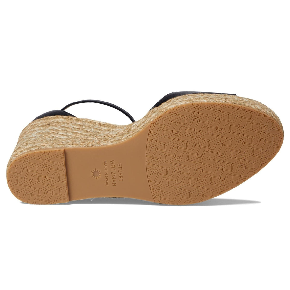 Stuart Weitzman Espadrilles Nudistcurve Wedge Women Sandal Tan Leather Shoes 8.5