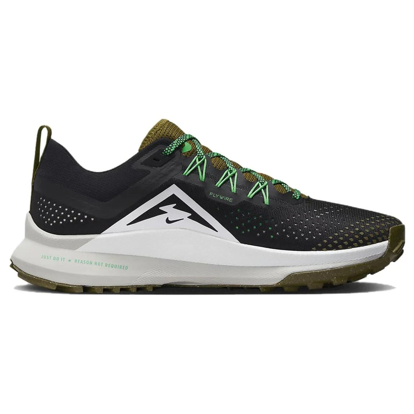 Nike React Pegasus Trail 4 Men Shoes Black/White-Olive Size 10 Men/11.5 Womens