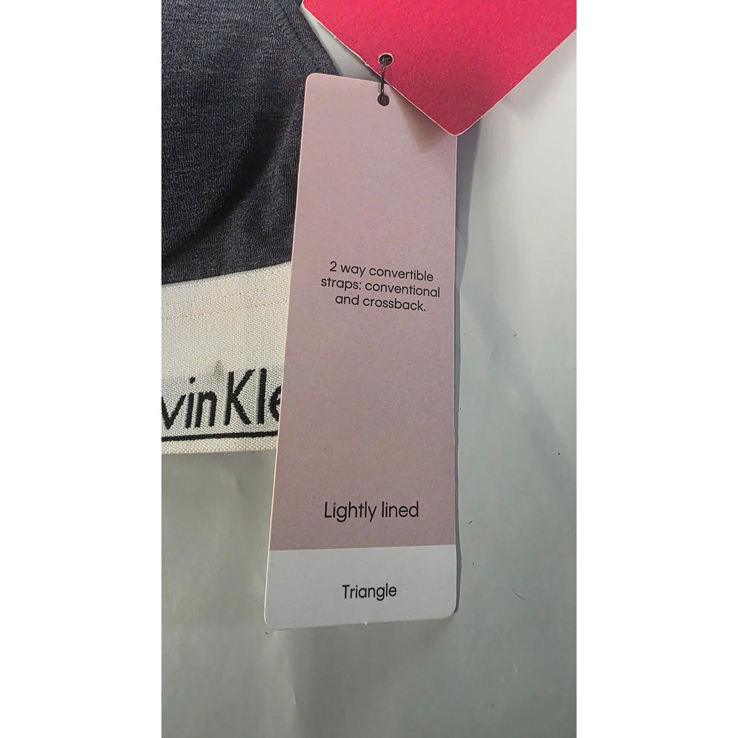 Calvin Klein Cotton Lightly Lined Triangle Bralette Hemisphere Blue X-Small