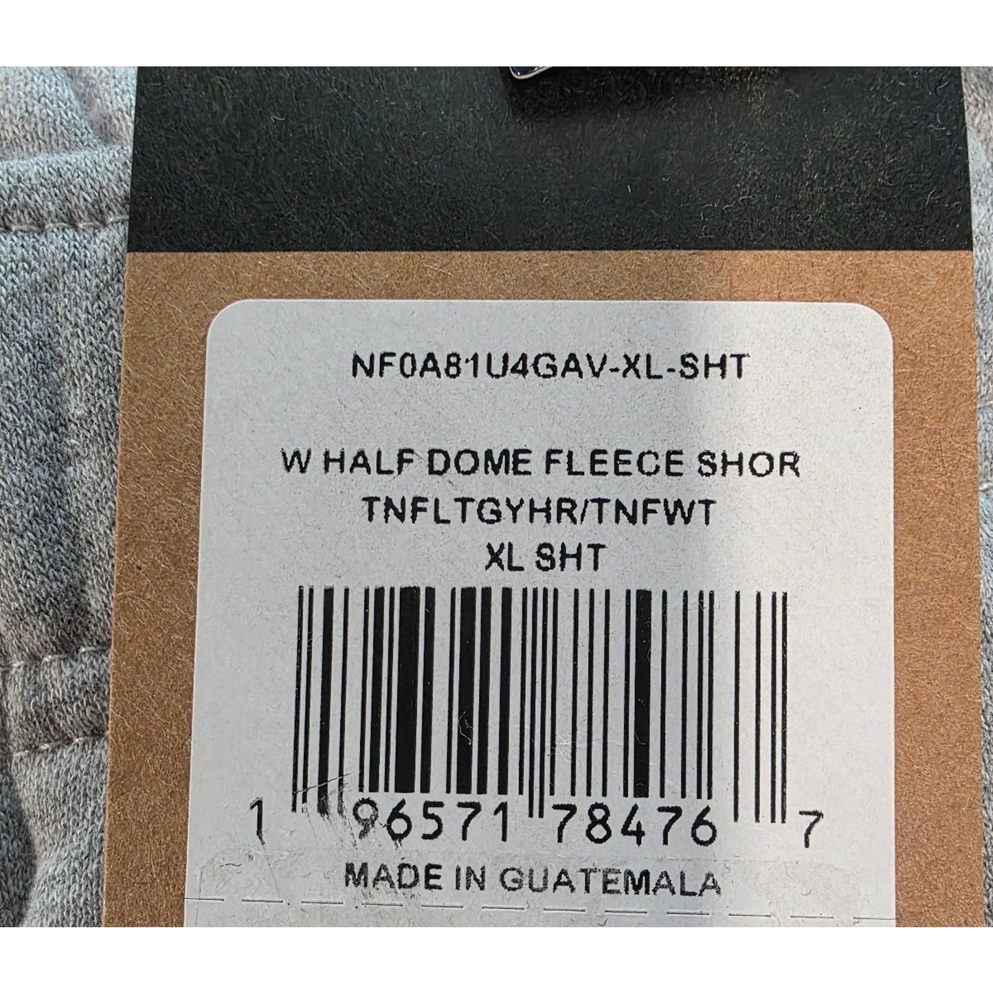 The North Face Half Dome Fleece Womens Shorts Light Grey Heather X-Large Short