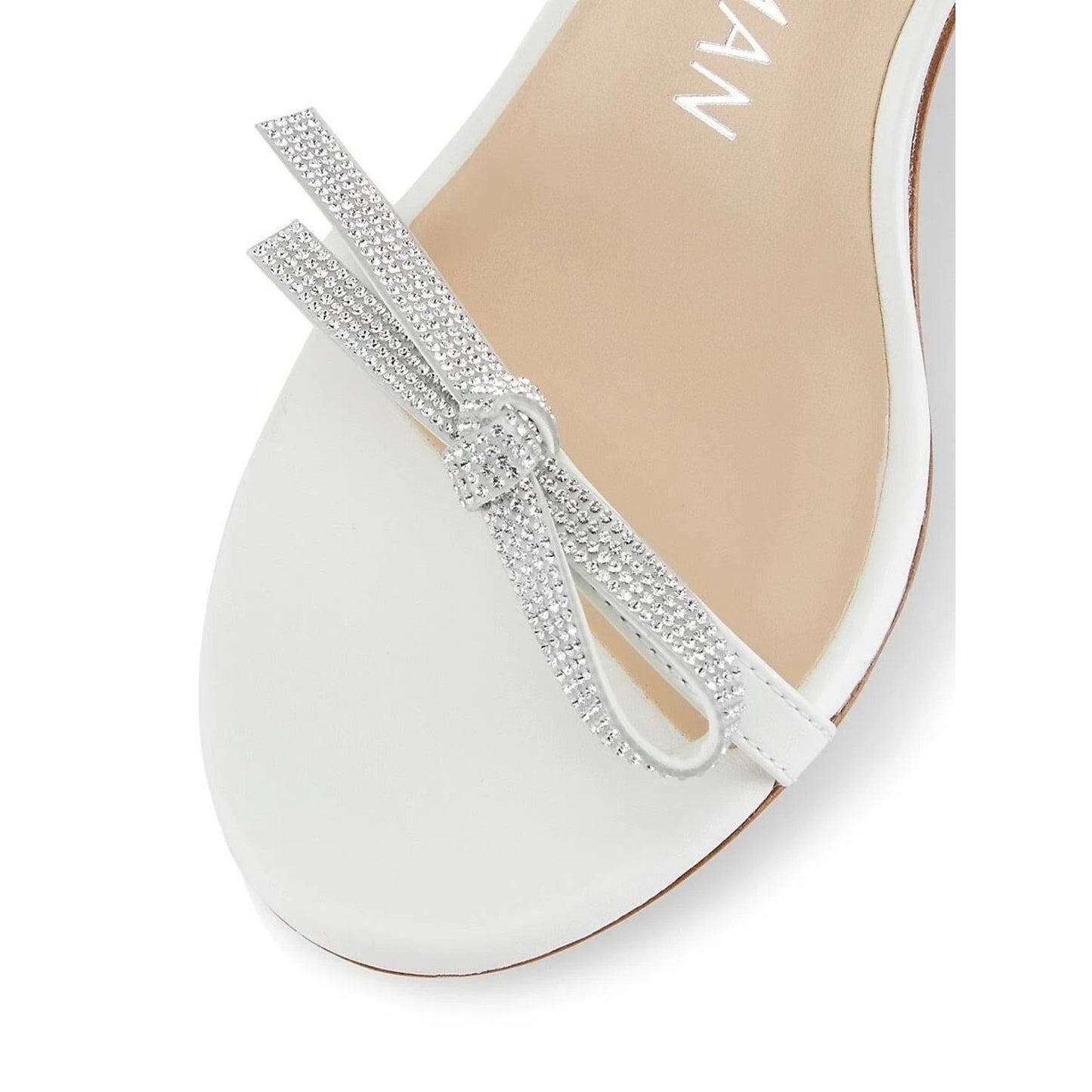 Stuart Weitzman Women's BOW 100 High Heel Sandal White US 8.5 M