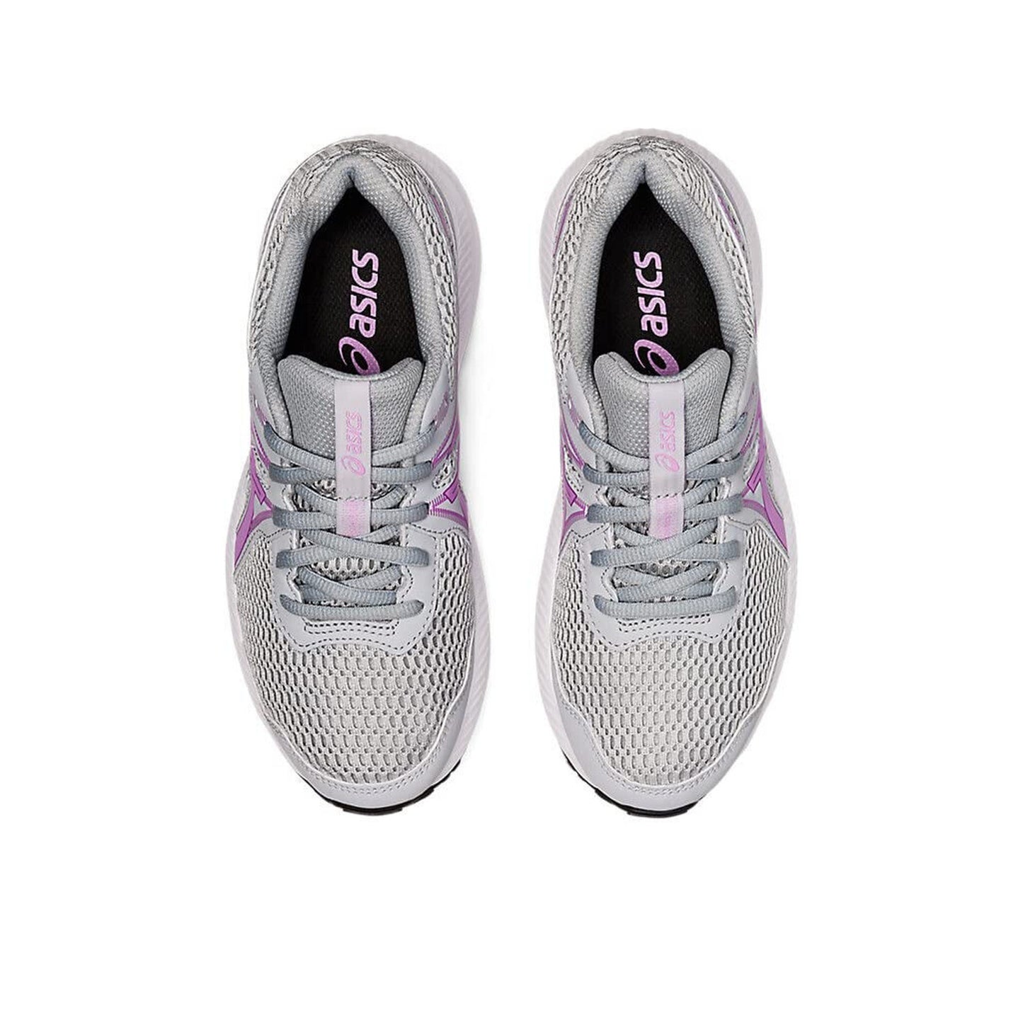 ASICS Girl's Contend 7 GS (Little Kid/Big Kid) Piedmont Grey/Lavender Glow 5.5 B