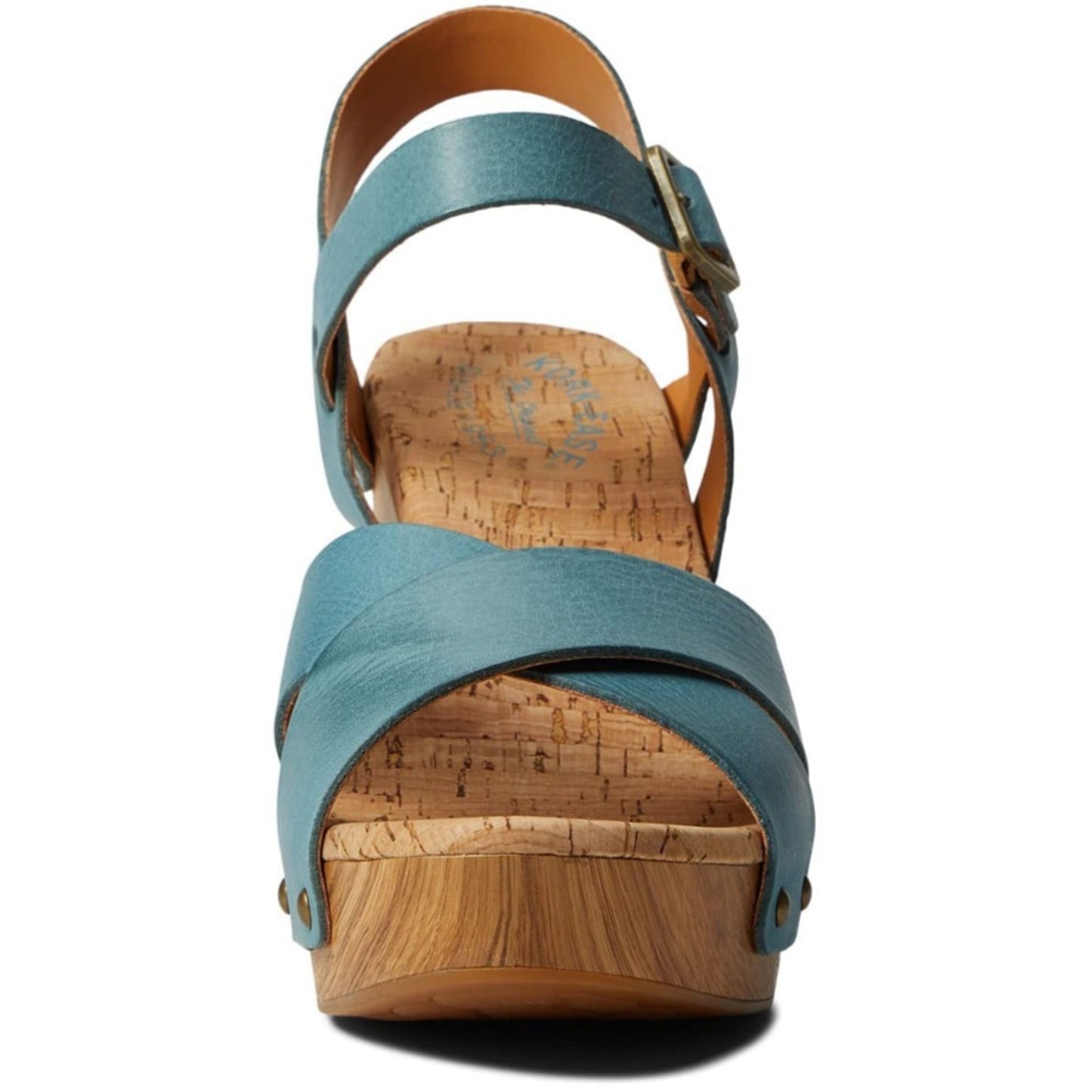 Kork Ease Drew Platform Turquoise Leather Sandal-Size 11 M US