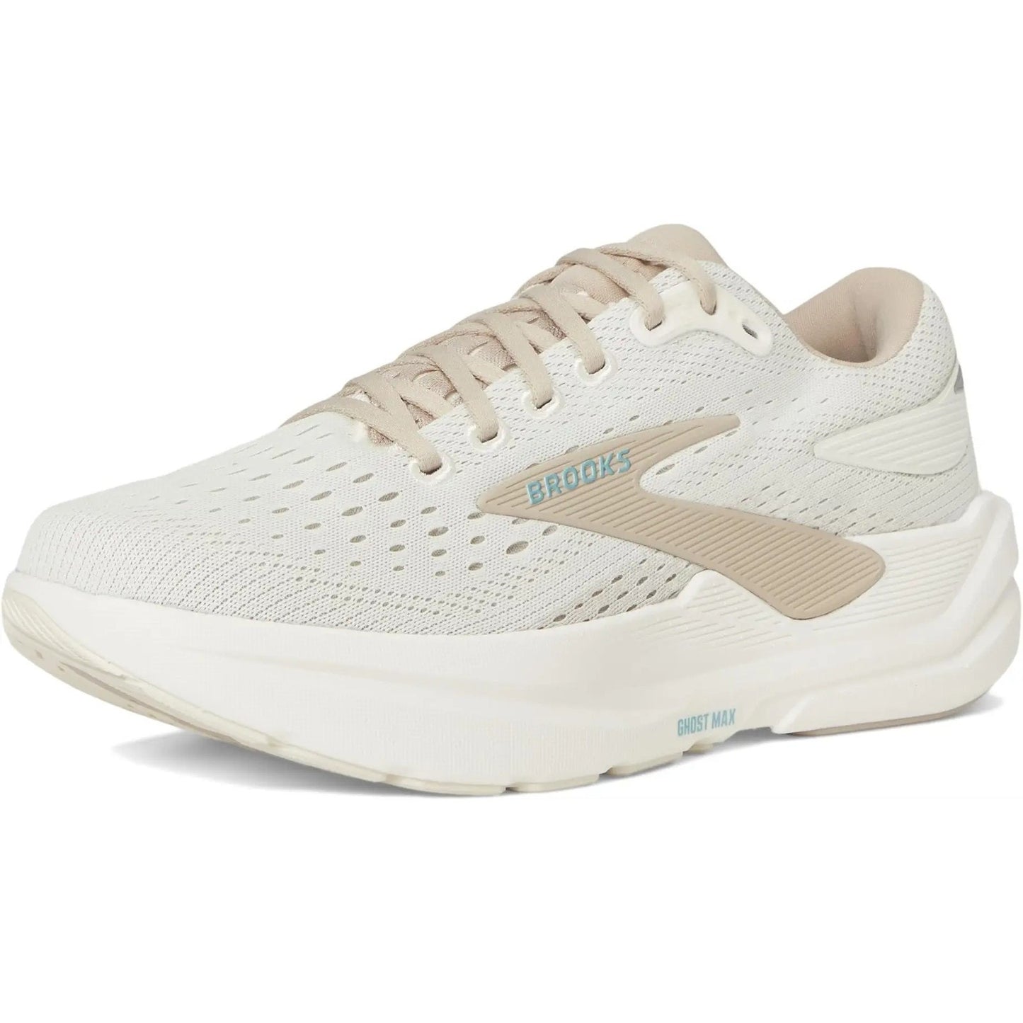 Brooks Ghost Max 3 Women Running Shoes Coconut/grey/blue Size: 11.5 Extra Wide