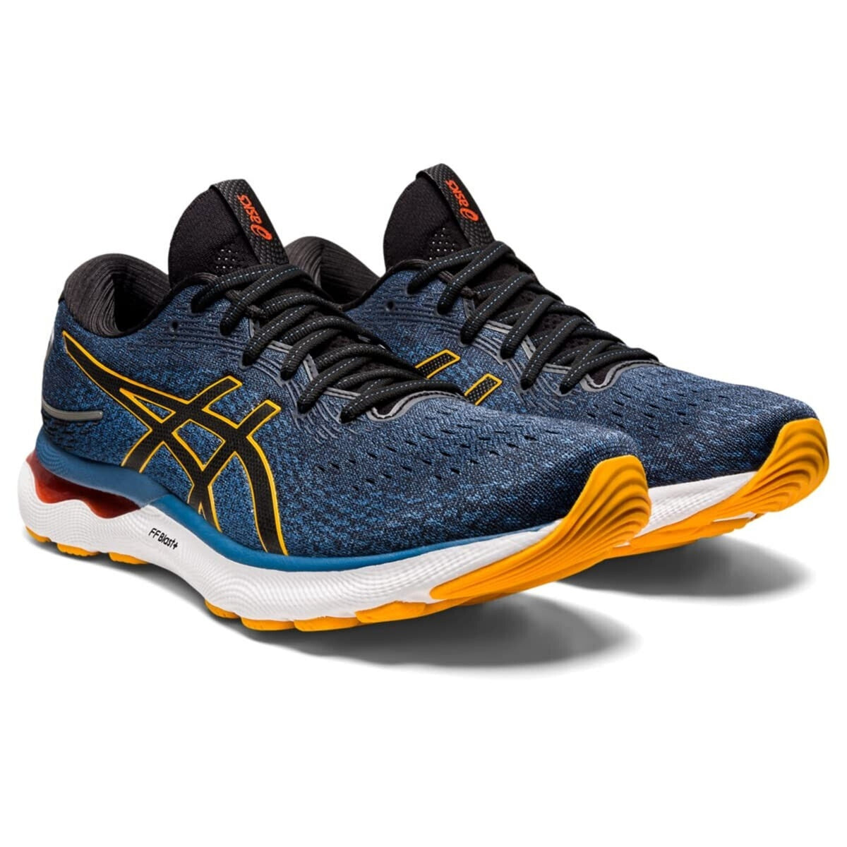 ASICS Gel Nimbus 24 Men's Running Shoes Azure/Amber Mesh Size 10
