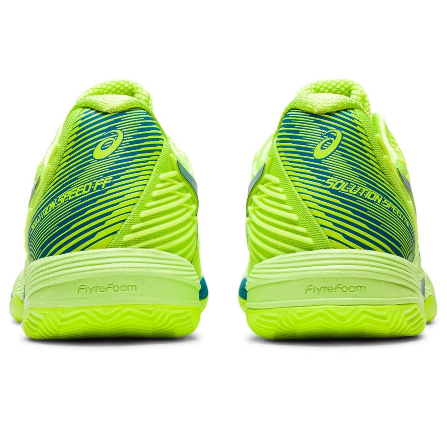 ASICS Women Solution Speed FF 2 Tennis Shoes Hazard Green/ Reborn Blue 8.5 B M