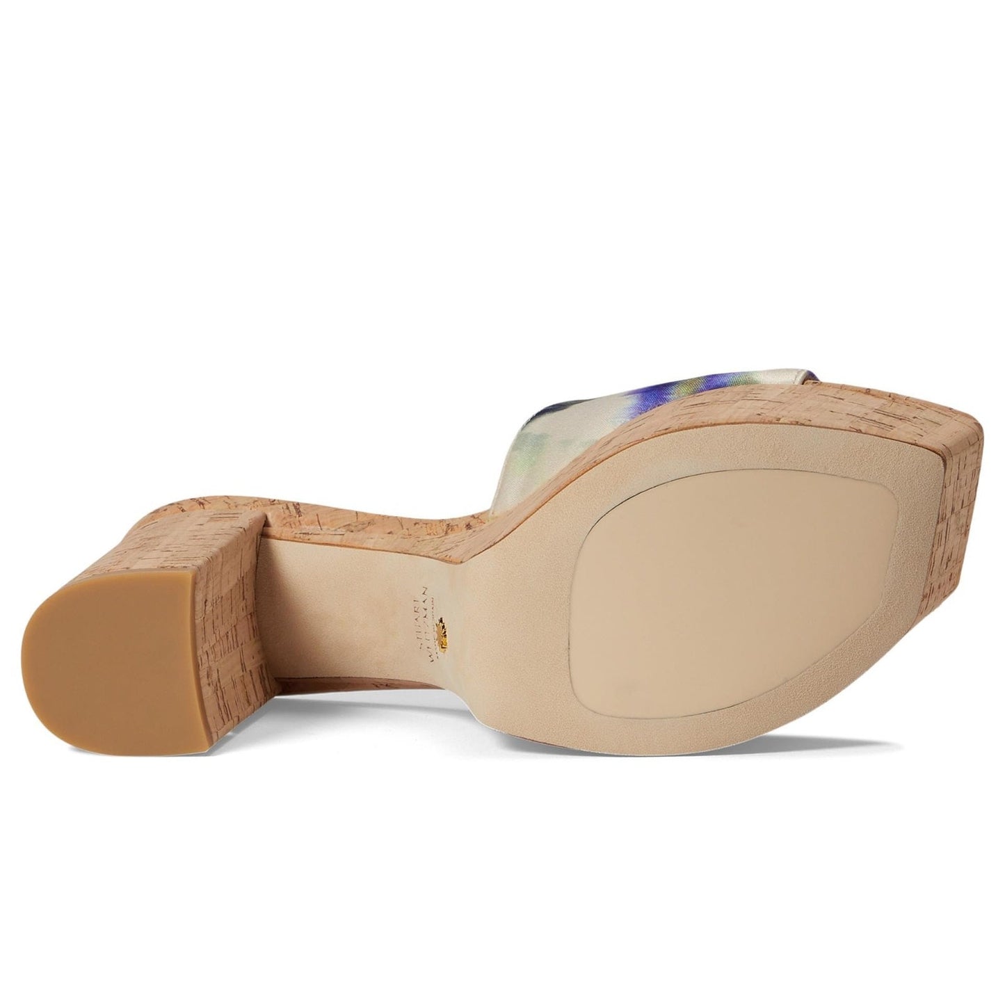 Stuart Weitzman Squarehigh Platform 95 Sandal Multi Block Heel Women's 9 B