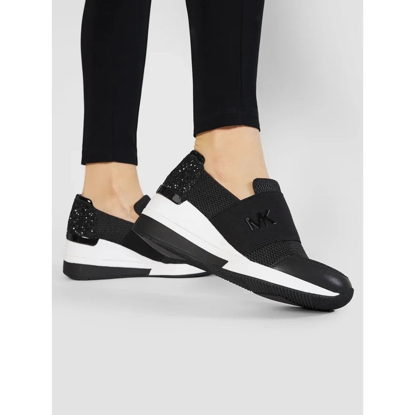 Michael Kors MK Felix Trainer NET Mesh Low Top Trainer Sneakers Size 9 M