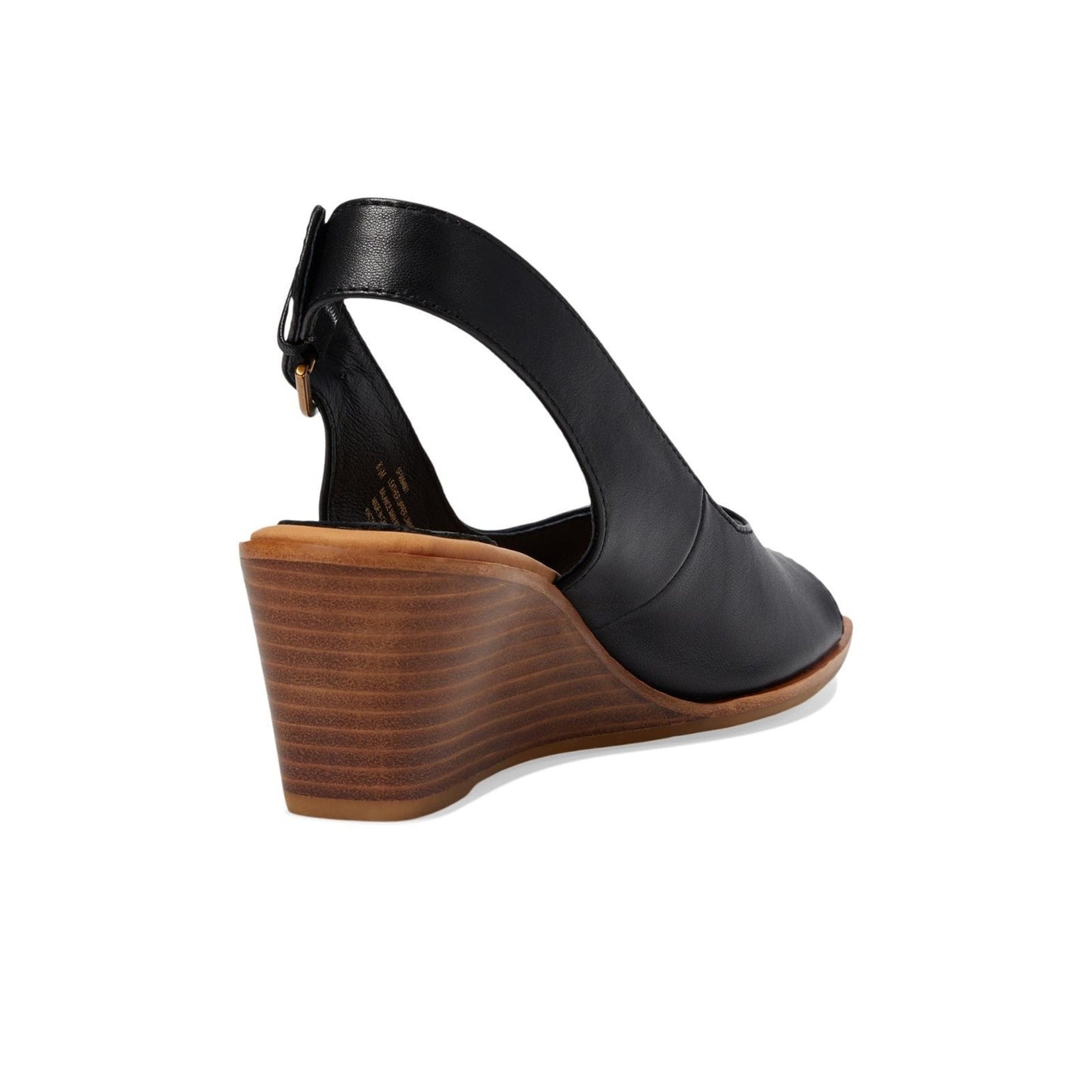 Sofft Wedge Heel Gabriella Sandal Leather Womens 9.5 Black