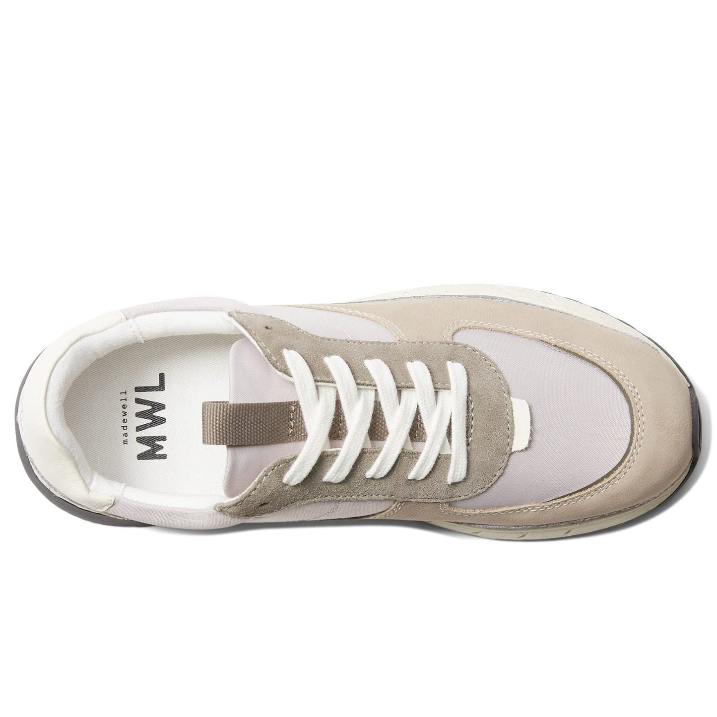 MADEWELL Women's Size 8 Kickoff Trainer Sneakers in Antique Cream Multi