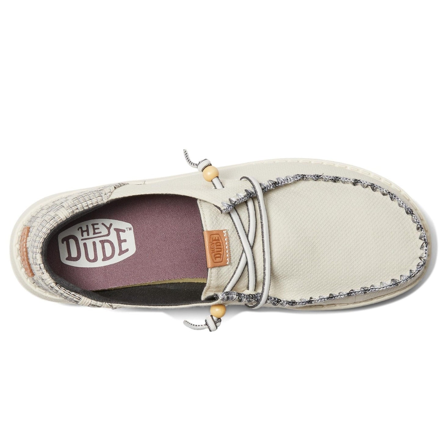 Hey Dude Wendy Funk Jacquard Unisex Casual Shoes, White /blue Men 10.5- Women 12