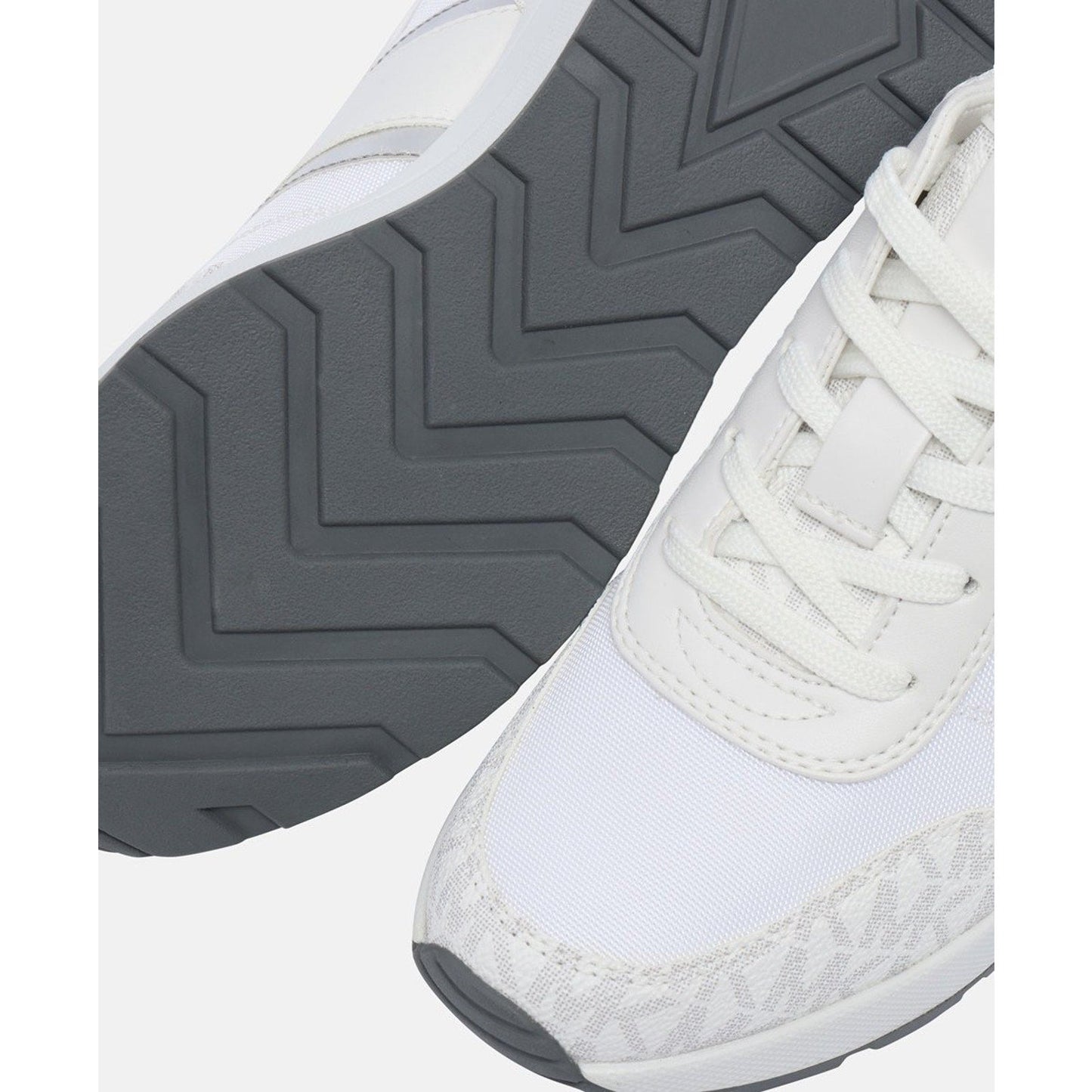 Michael KORS Women Mabel Trainer, Mk LogoTech canvas Bright White 9 M Michael Kors