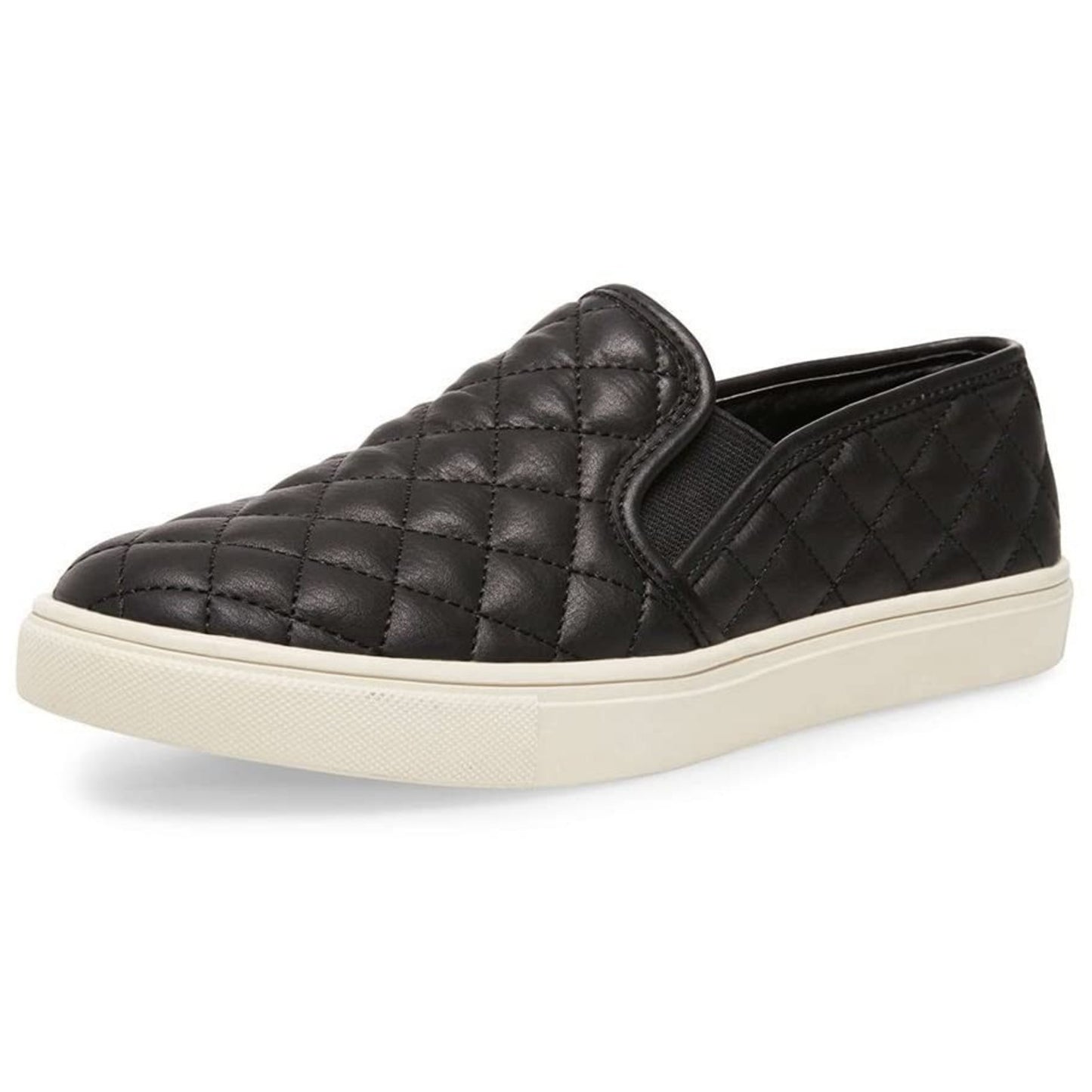 Steve Madden Women's Ecentrcq Slip-On Fashion Sneaker, Black, 9 US