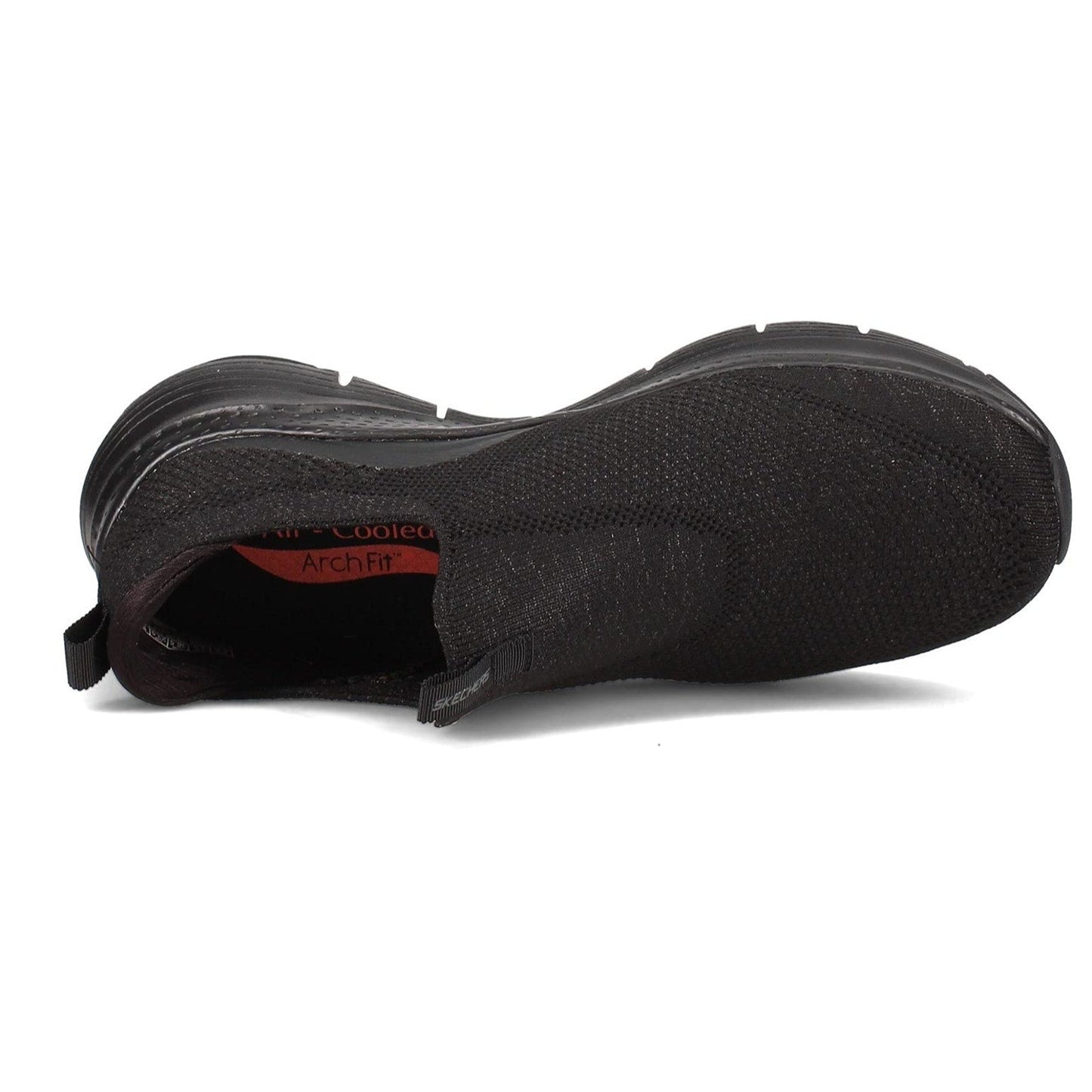 Skechers Women's Slip-on Arch Fit Keep It Up Sneaker Shoes Black Size 9 US SKECHERS