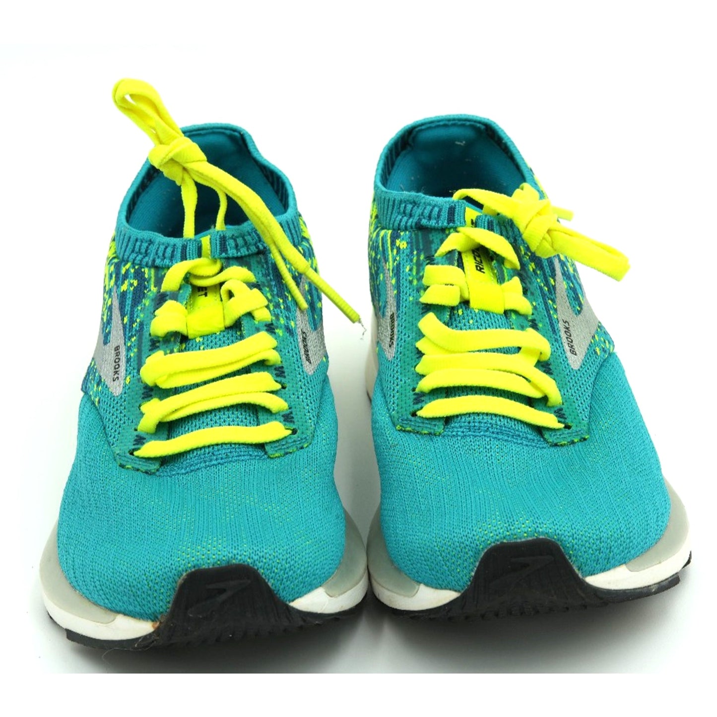 Brooks Womens Ricochet 1202821B430 Blue Green Running Sneakers Shoes Size 7 B