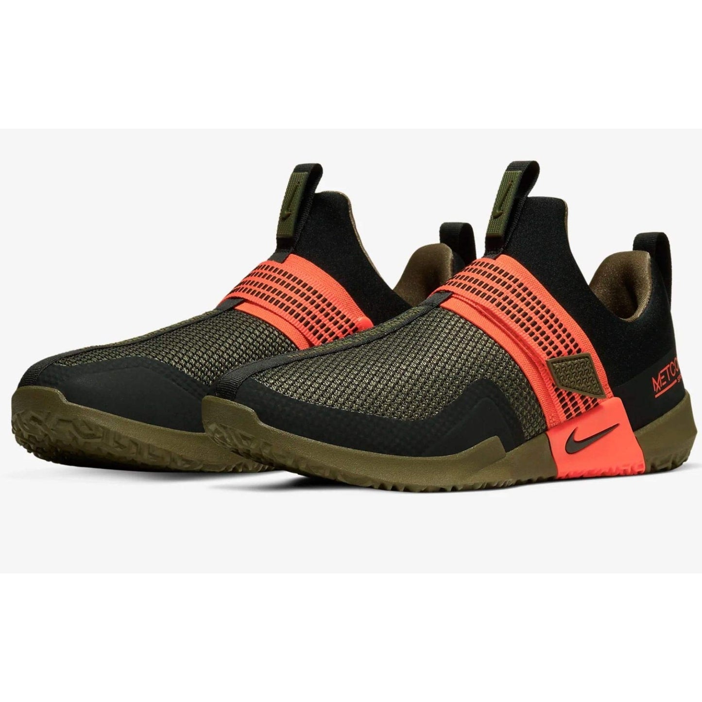 NIKE Metcon Sport Training Shoes Mens Size 13 Green Olive Orange AQ7489-006